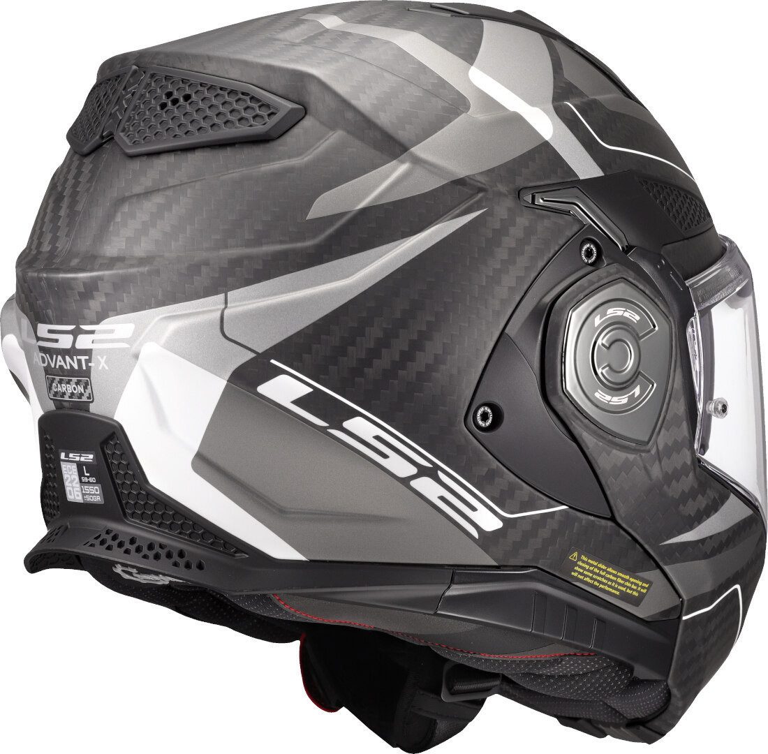 LS2 Motorradhelm FF901 Advant X Carbon Horizon Klapphelm, Vorbereitet Für Kommunikationssystem,notfallsystem-polsterung (eq – Bild 5 von 5