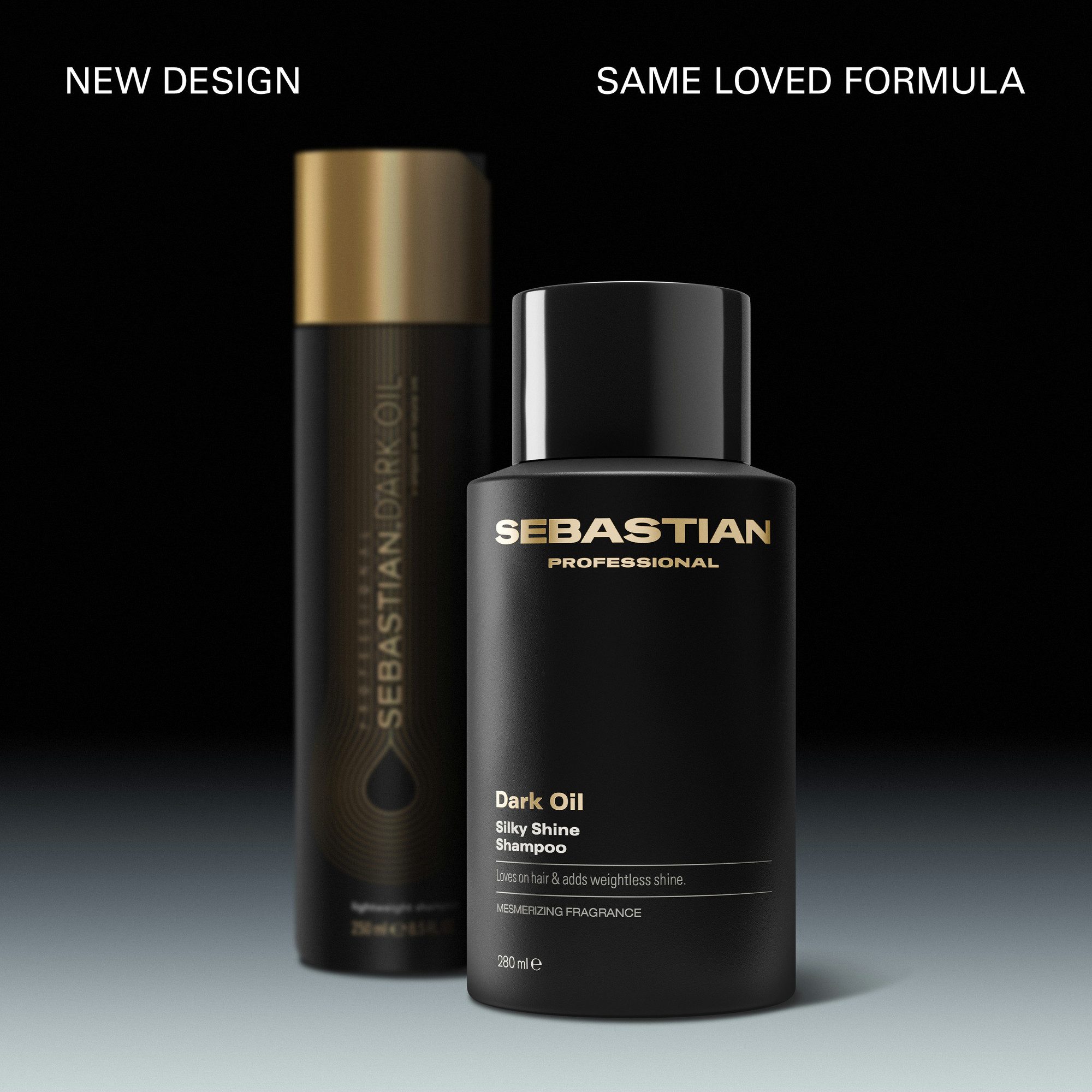 Sebastian Professional Haarshampoo Dark Oil Shampoo, mit entwirrender Wirkung, feuchtigkeitsspendend, 280 ml