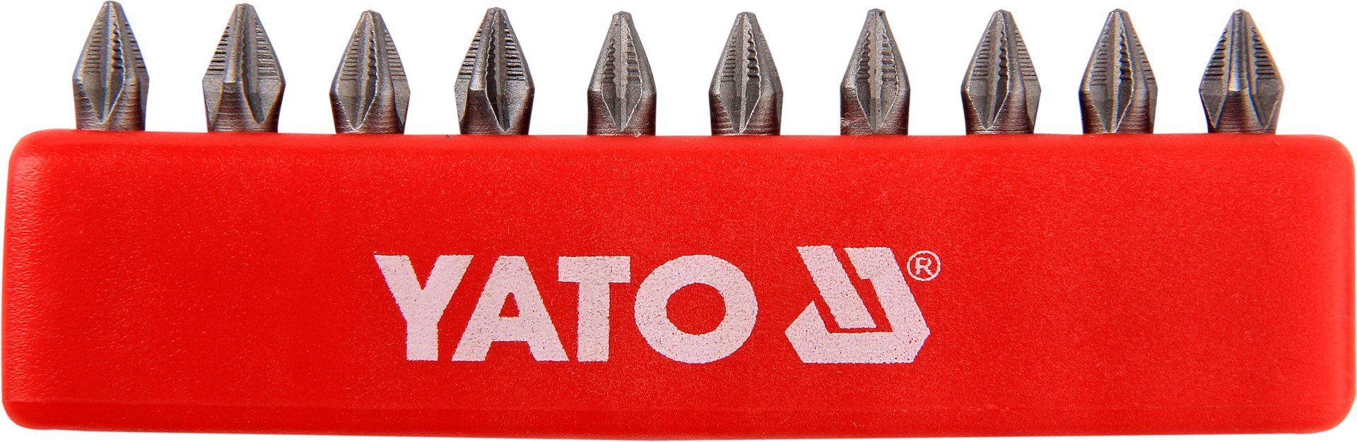 Yato Bit-Set Schrauber-Bit-Set Phillips PH1, 25 mm, 10-teilig, Schrauber-Bit-Set Phillips PH1, 25 mm, 10-teilig, 10-St., Schrauber-Bit-Set Phillips PH1, 25 mm, 10-teilig