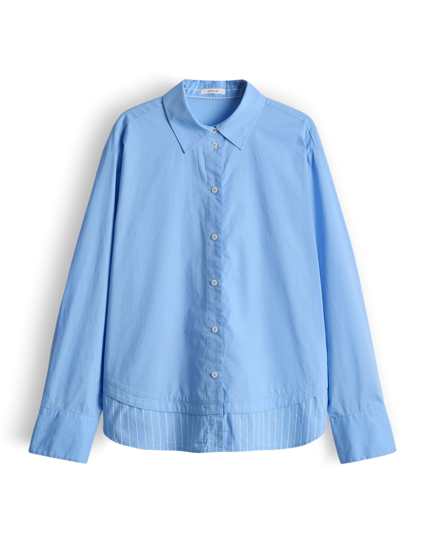OPUS Hemdbluse Favia aus Baumwoll Popelin Regular Fit lockere Passform, ger günstig online kaufen