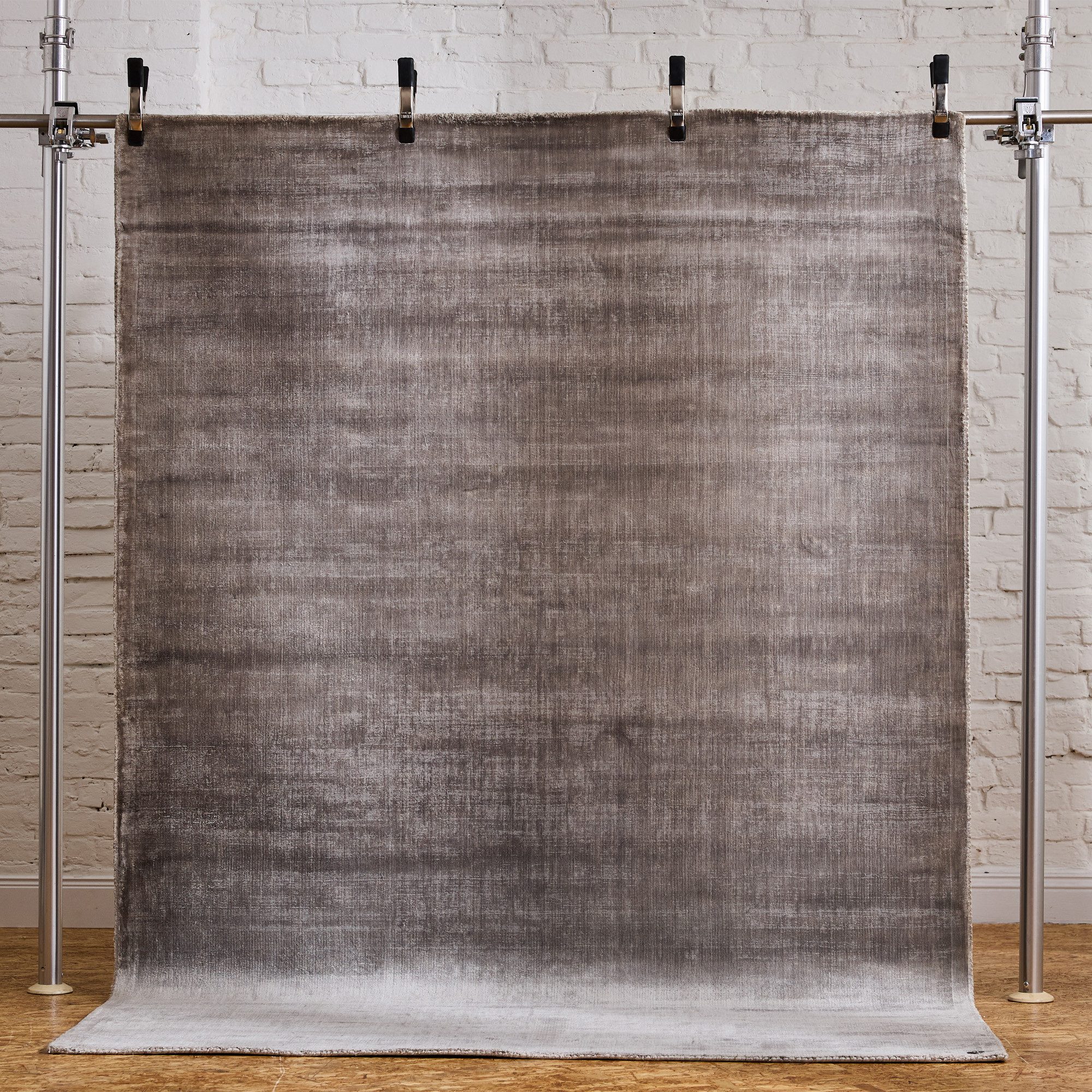 TOM TAILOR HOME Teppich Shine uni, rechteckig, Höhe: 8 mm, Handwebteppich, 100% Viskose, handgewebt, mit elegantem Schimmer