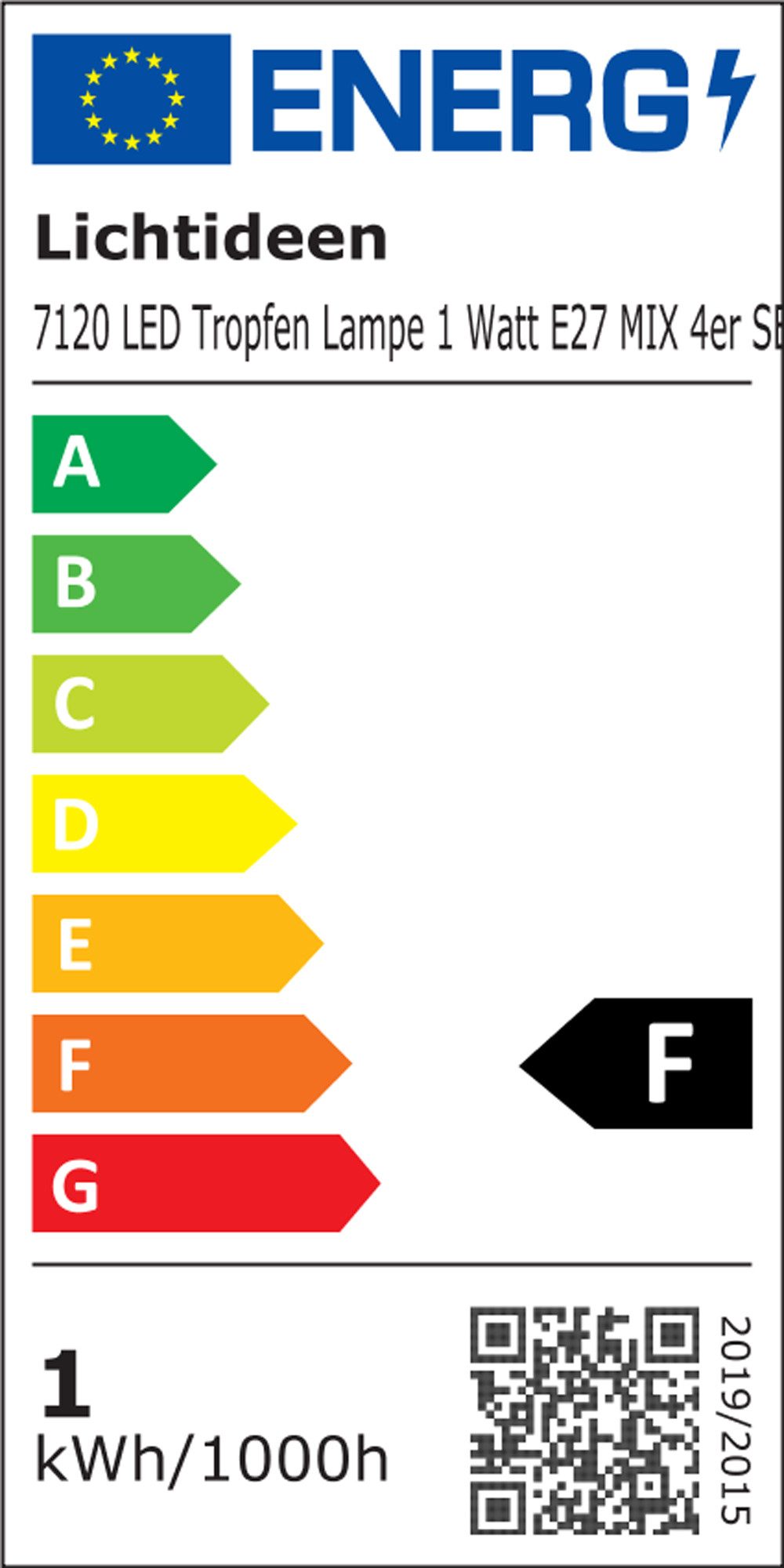 Lichtideen LED-Leuchtmittel 7120 LED Tropfen 1 günstig online kaufen