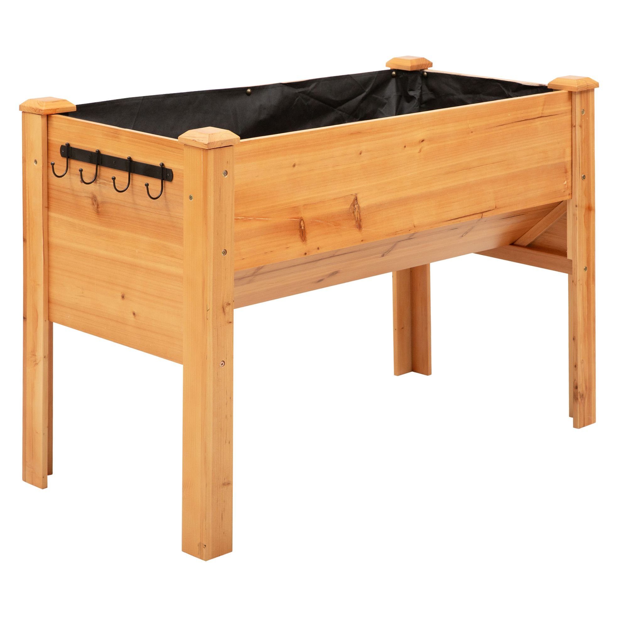 Outsunny Hochbeet mit Abflussloch (Kräuterbeet, 1 St., Pflanzkasten), für G günstig online kaufen