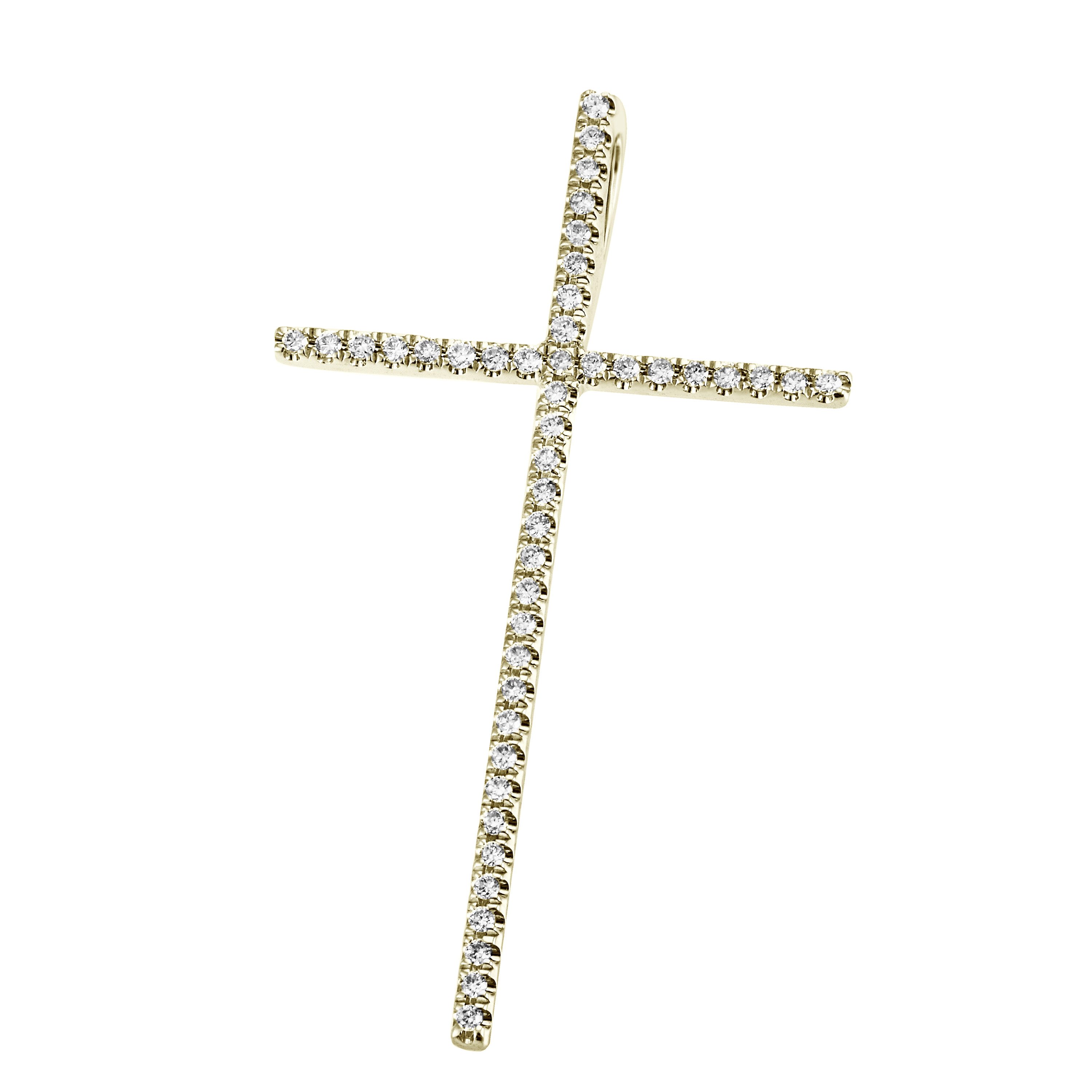 Firetti Kettenanhänger Schmuck Geschenk Silber 925 Halsschmuck Anhänger Kreuz, mit Zirkonia (synth)