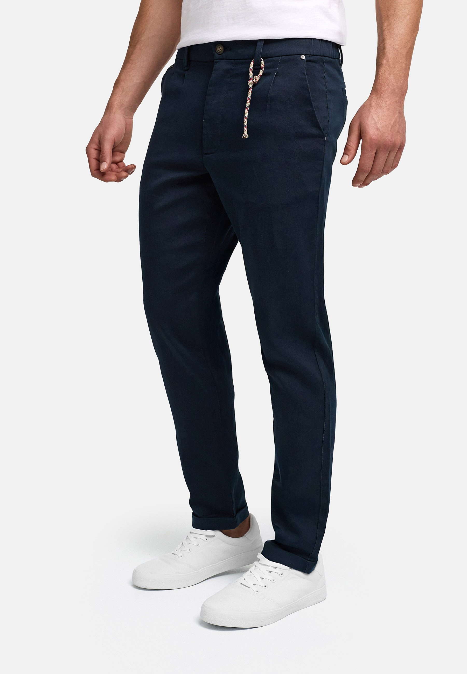 INDICODE Chinohose Herren INKnutzon Chino Hose Herrenhose mit Stretch-Komfort und modernem Rope-Detail – Bild 3 von 5