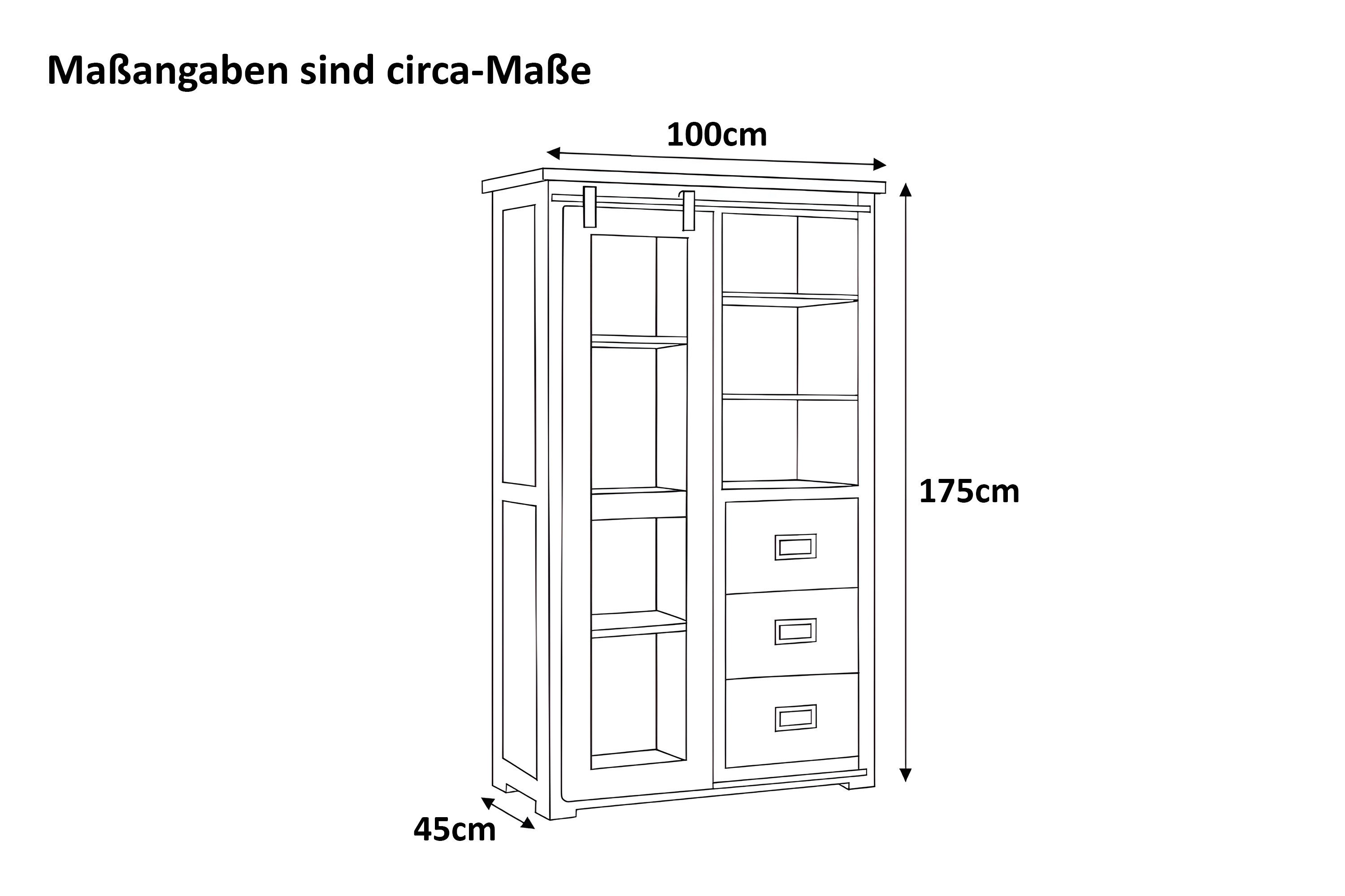 SAM® Vitrine Gia massives Akazienholz, mit günstig online kaufen