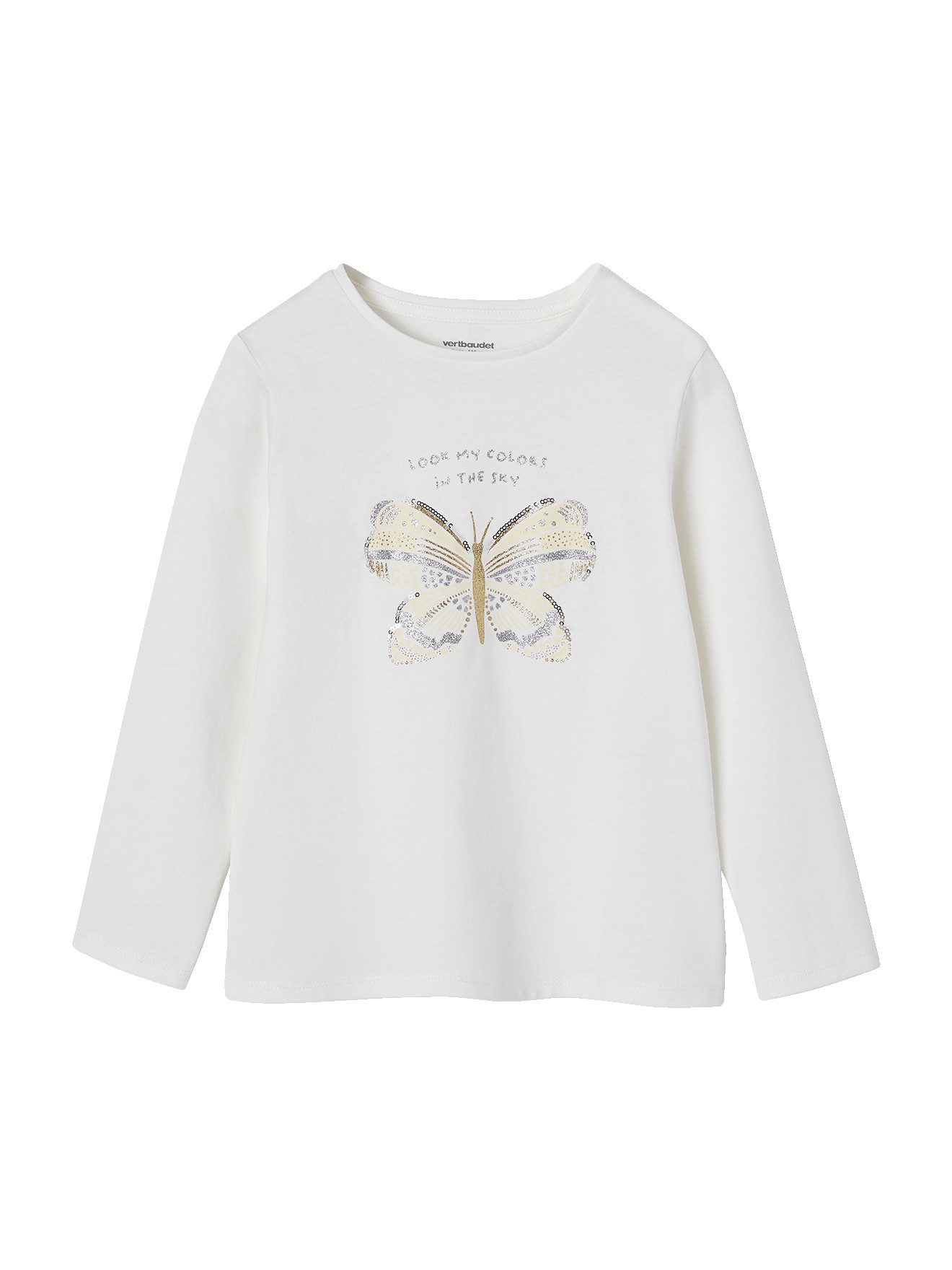 Langarmshirt Mädchen Shirt mit Paillettenmotiv