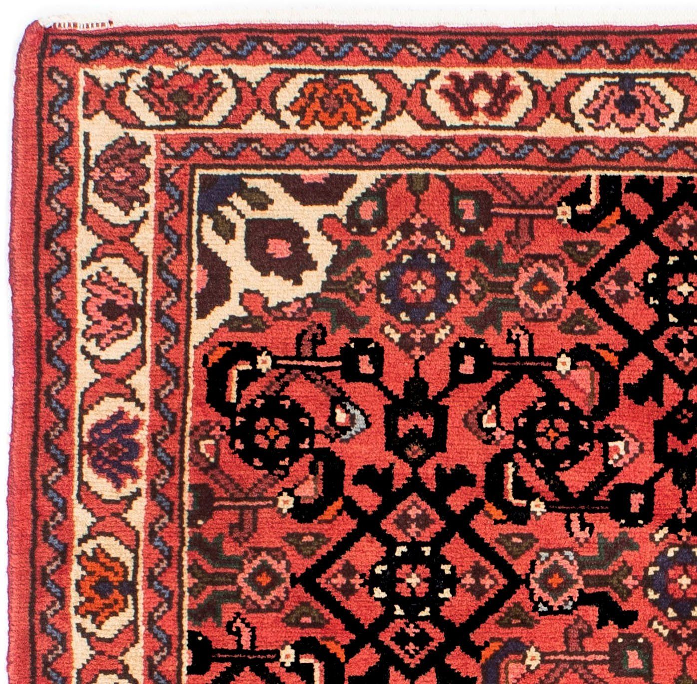 Orientteppich Perser - Nomadic - Zertifikat 105 cm rot, Handgeknüpft, - mm, Höhe: x mit rechteckig, Einzelstück 145 10 morgenland, Wohnzimmer