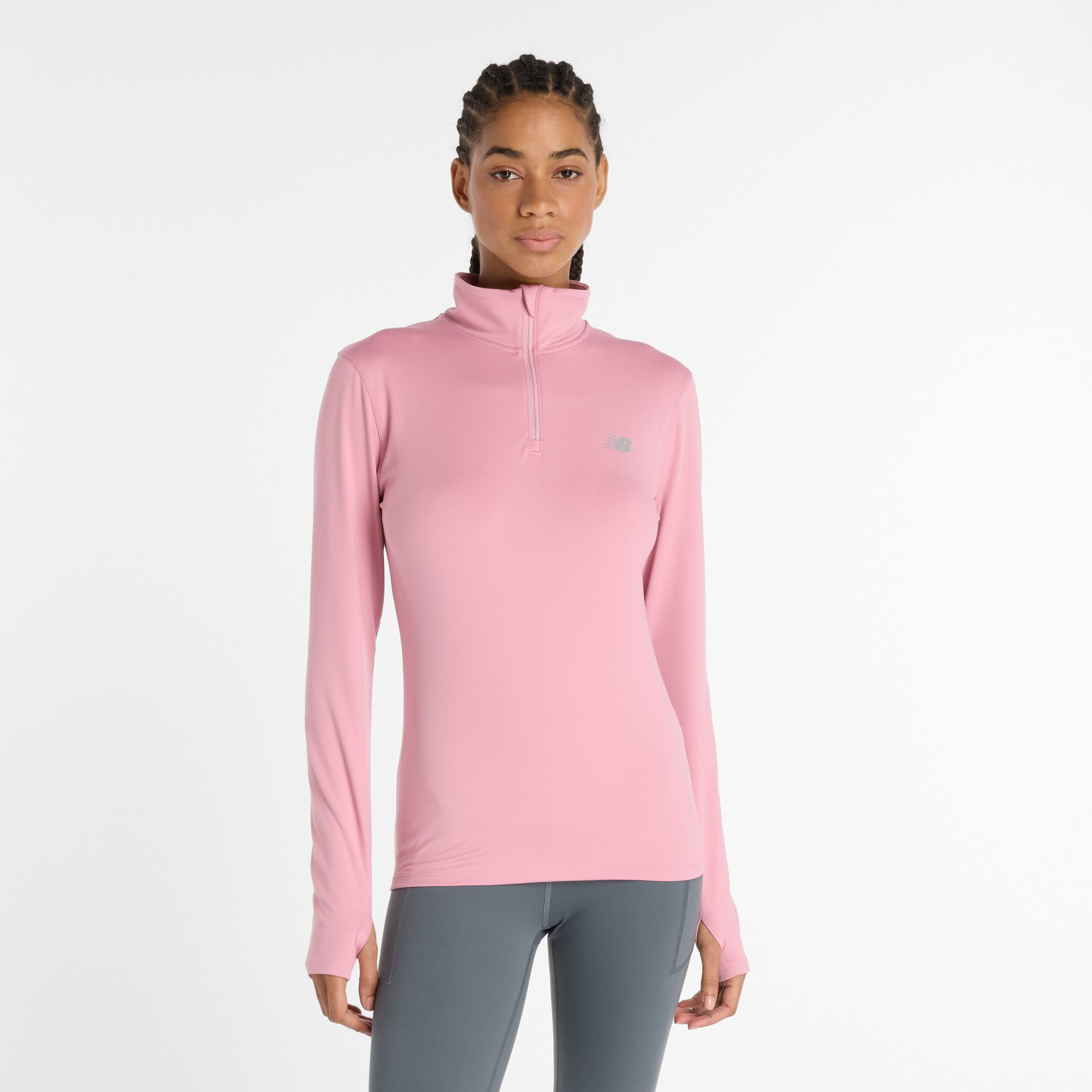 New Balance Laufshirt Sport Essentials Space Dye Quarter Zip günstig online kaufen