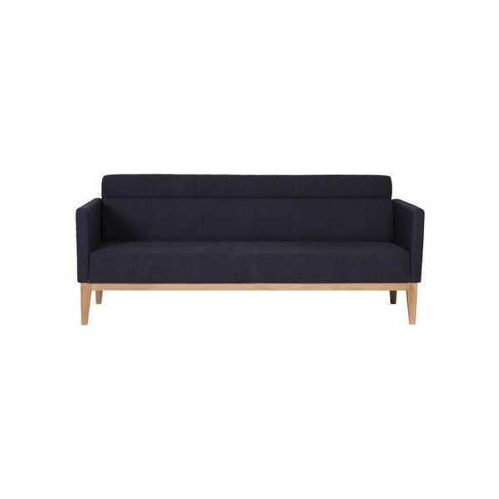 Luxus Schwarzer Couch Europa Made in 3-Sitzer 1 3-Sitzer Designer Teile, Polstersofa, Dreisitzer JVmoebel