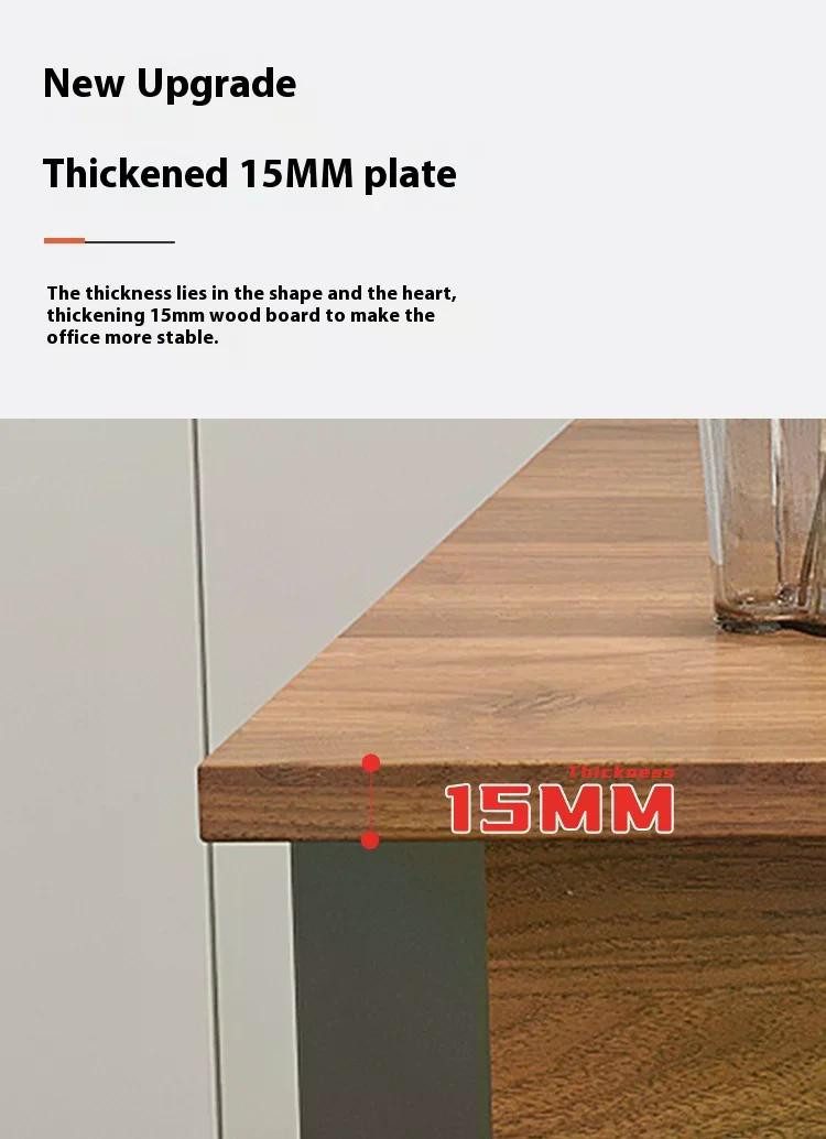 habeig Schreibtisch Metallrahmen Kabeldurchlass 140x60x75cm weiß, Breite 140 cm