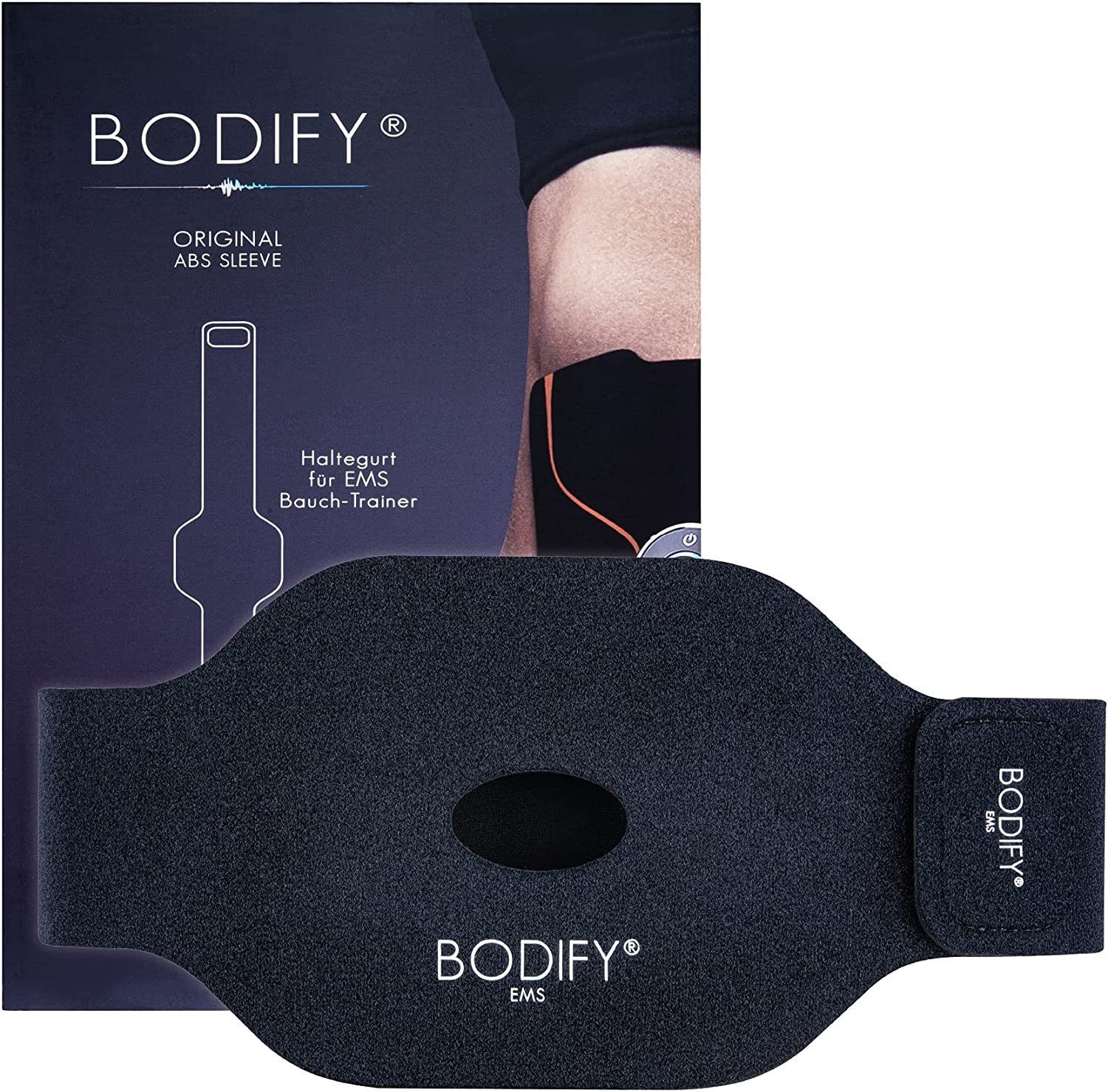 BODIFY EMS-Bauchmuskeltrainer - Haltegurt für EMS Bauchtrainer - zur Fixierung (Ohne EMS Trainer)