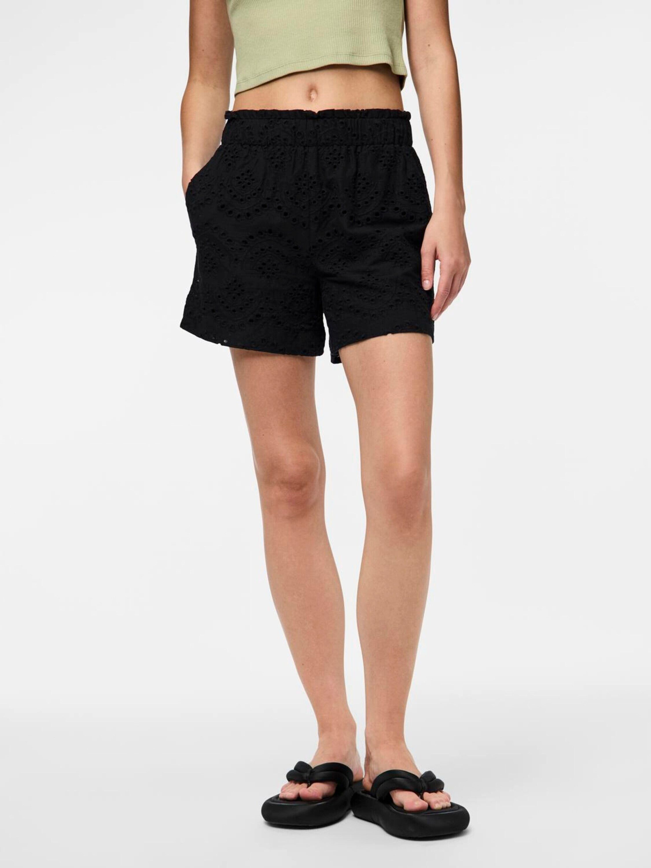 pieces Shorts PCVilde (1-tlg) Stickerei günstig online kaufen