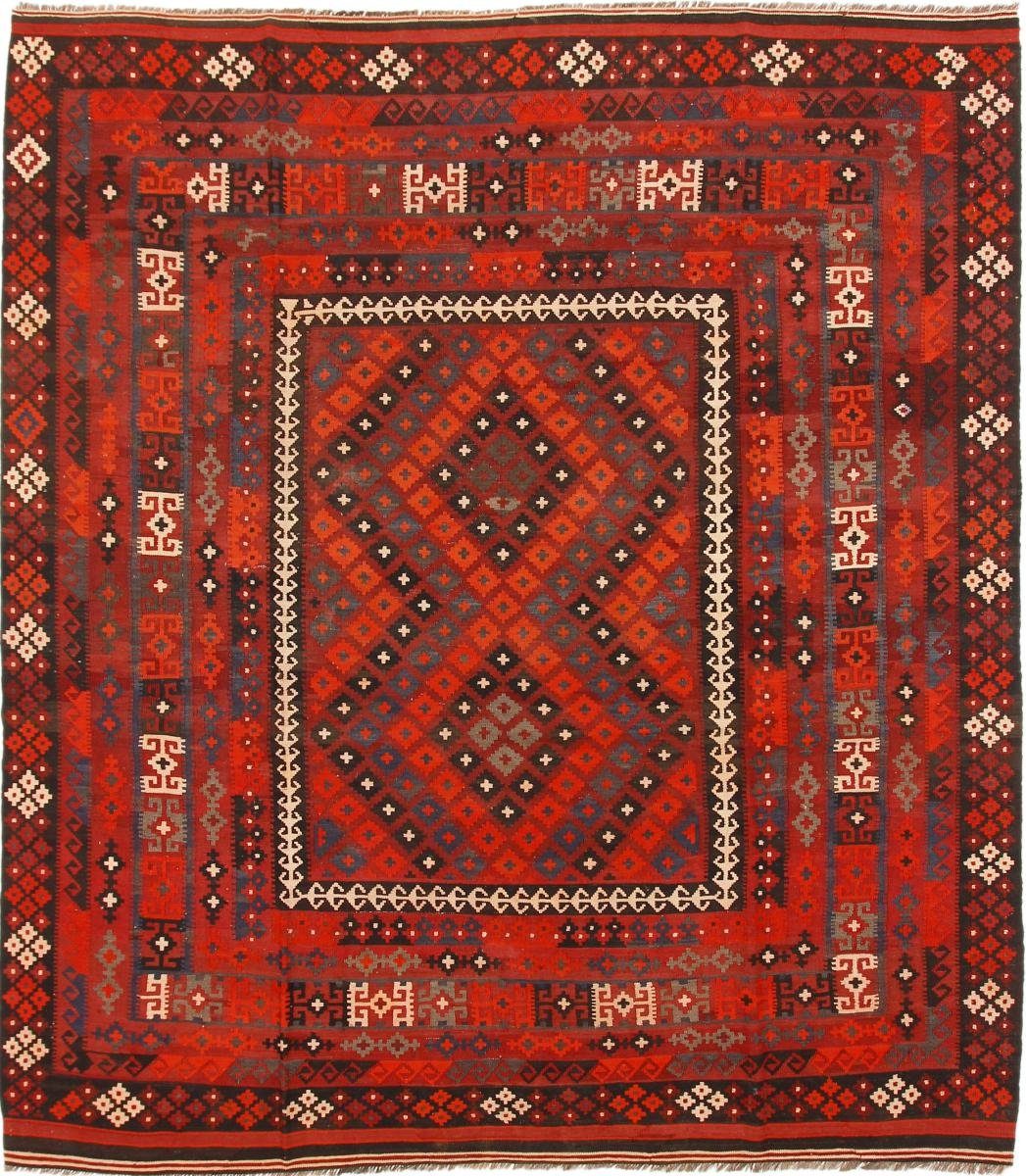 Orientteppich Kelim Afghan Antik 277x283 Handgewebter Orientteppich Quadratisch, Nain Trading, rechteckig, Höhe: 3 mm