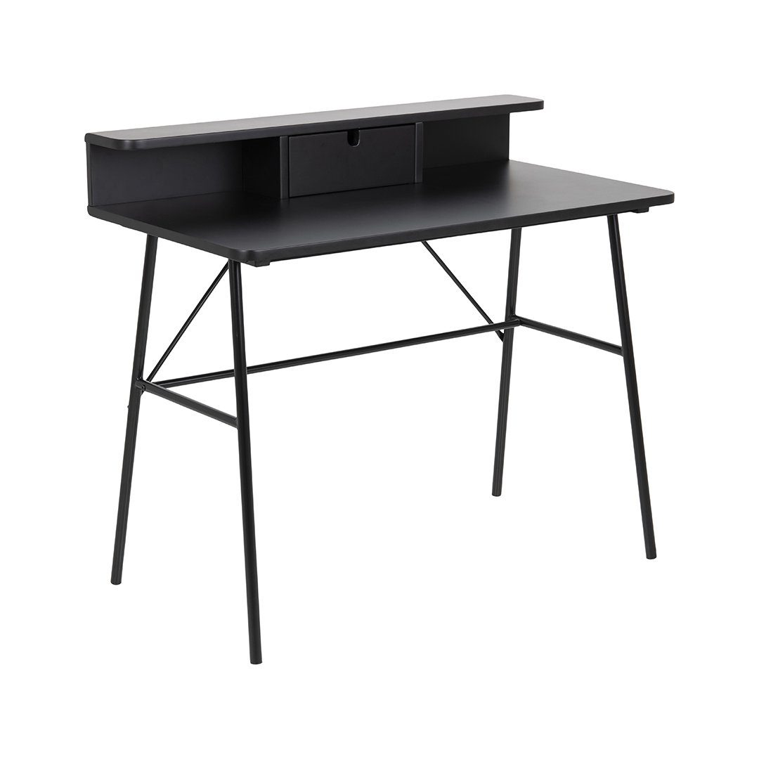 ebuy24 Schreibtisch Pascal Schreibtisch mit 1 Schublade, schwarz.