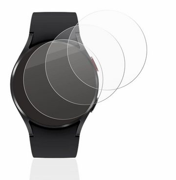 BROTECT flexible Panzerglasfolie für Samsung Galaxy Watch 4 (40mm), Displayschutzglas, 3 Stück, Schutzglas Glasfolie klar