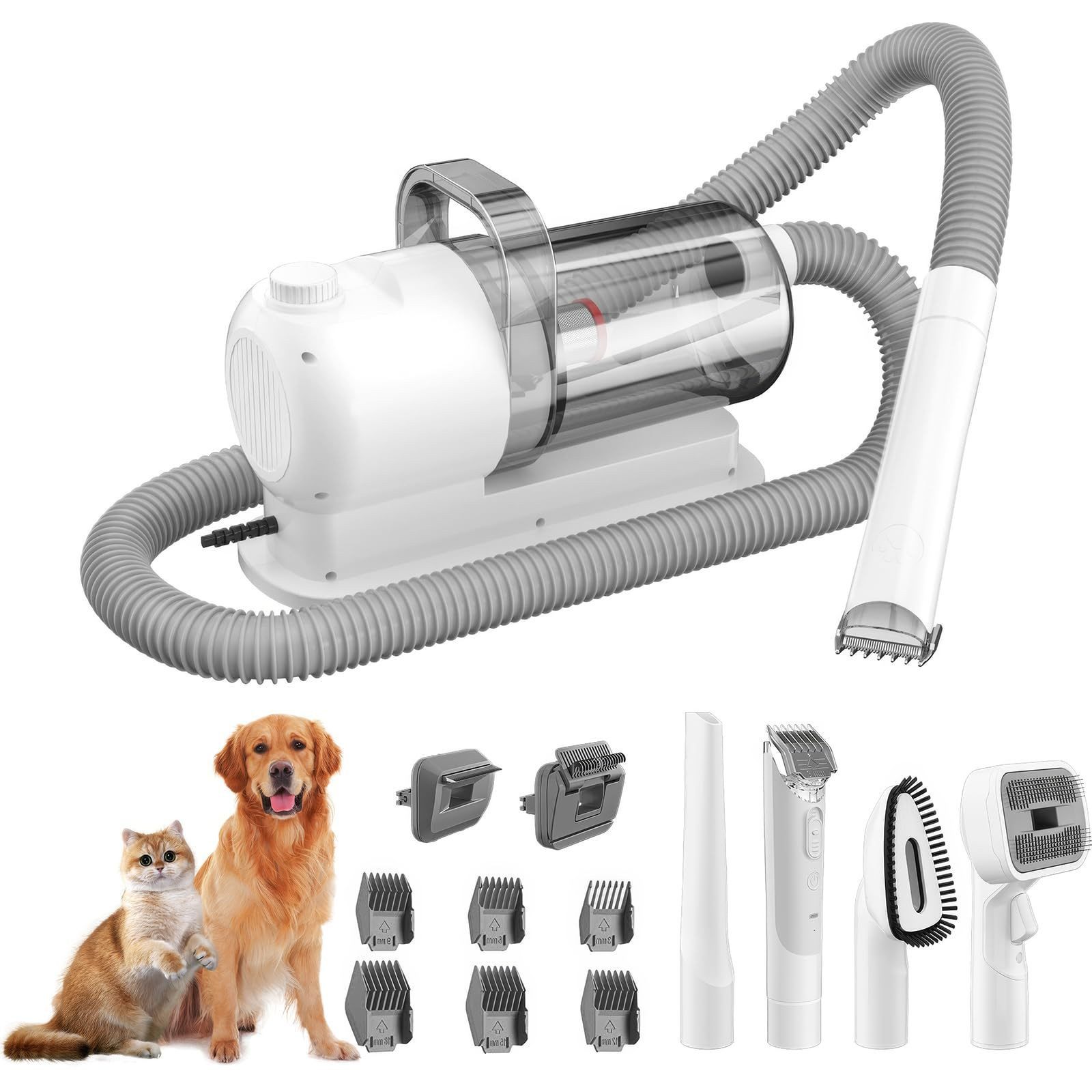 Kityhome Handstaubsauger Staubsauger für Haustiere mit 6-in-1-Funktion und 2,5-Liter-Volumen, GroBer 2,5-Liter-Staubbehalter, Geräuscharmer Betrieb