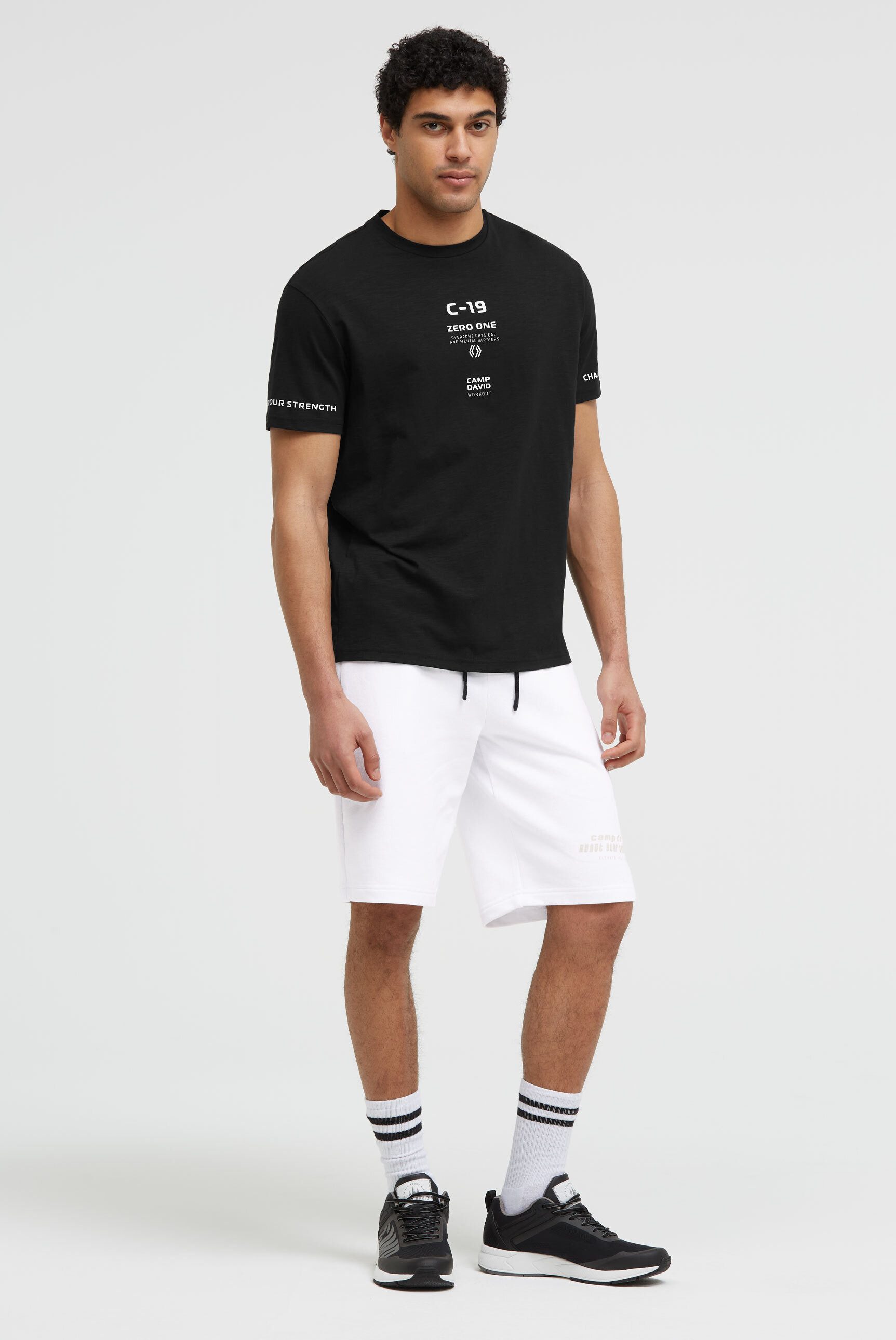 CAMP DAVID Sweatshorts mit Elastikbund & seitlichen Taschen
