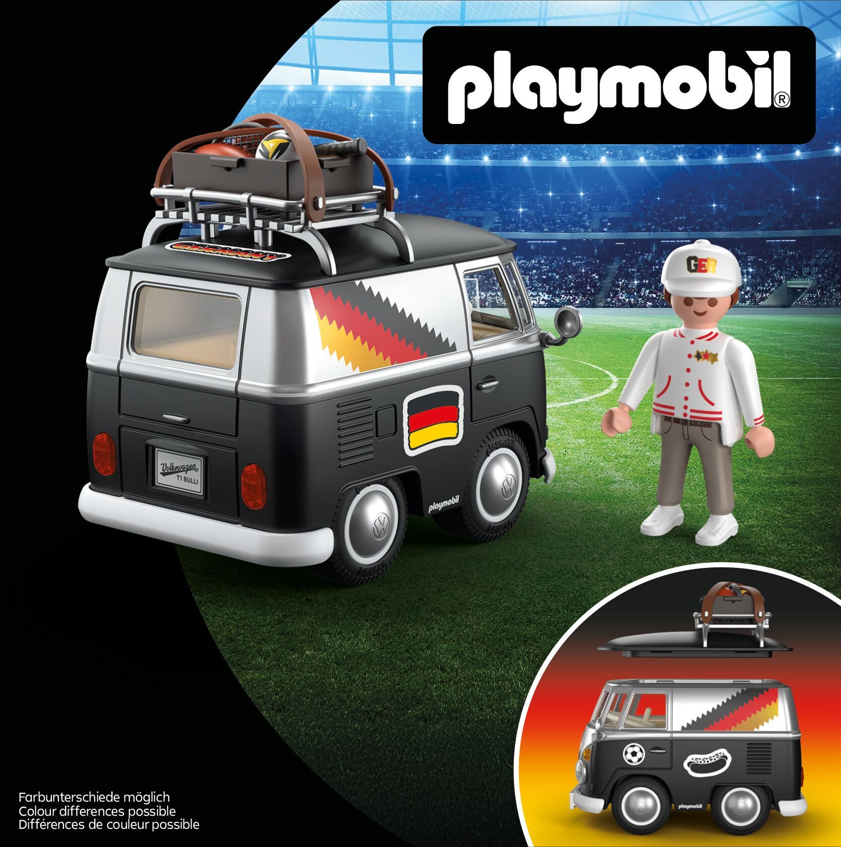 Playmobil® Volkswagen T1 Camper GER Edition Konstruktions-Spielset, (37 St), Made in Europe