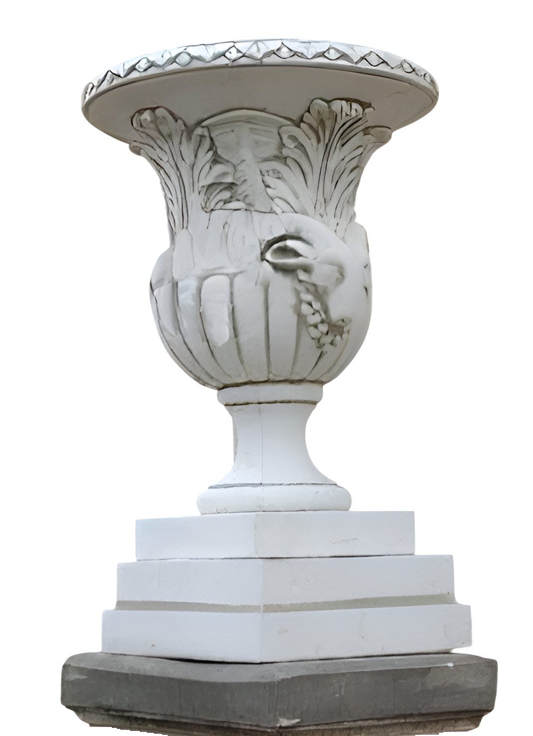 Xlmoebel Dekovase Blumenvase aus robustem Stein im rustikalen Design für den Garten (Artikel s108003), Hergestellt in Europa