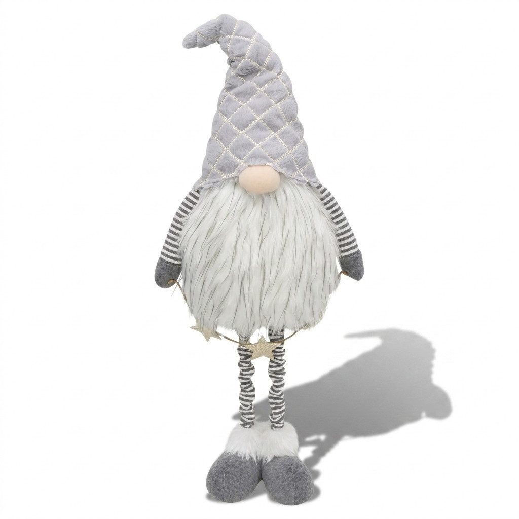 Home-trends24.de Wichtel Wichtel Goldstern Stelzenbein groß Deko Figur Weihnachten 100 cm