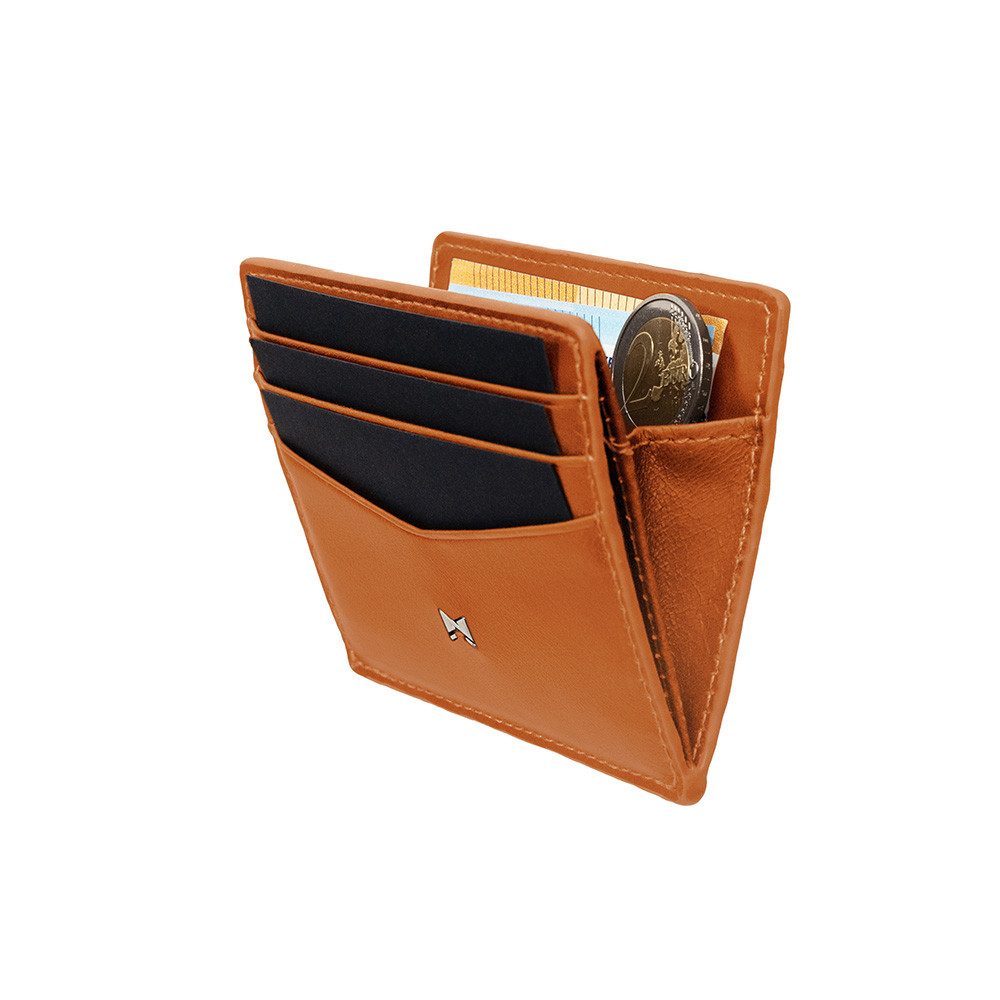 Gentlemen's Kartenetui - Kreditkartenetui mit Münzfach & RFID Schutz - Slim Wallet Herren, Slim Wallet Herren mit Scheinfach und AirTag-Fach – Bild 4 von 5