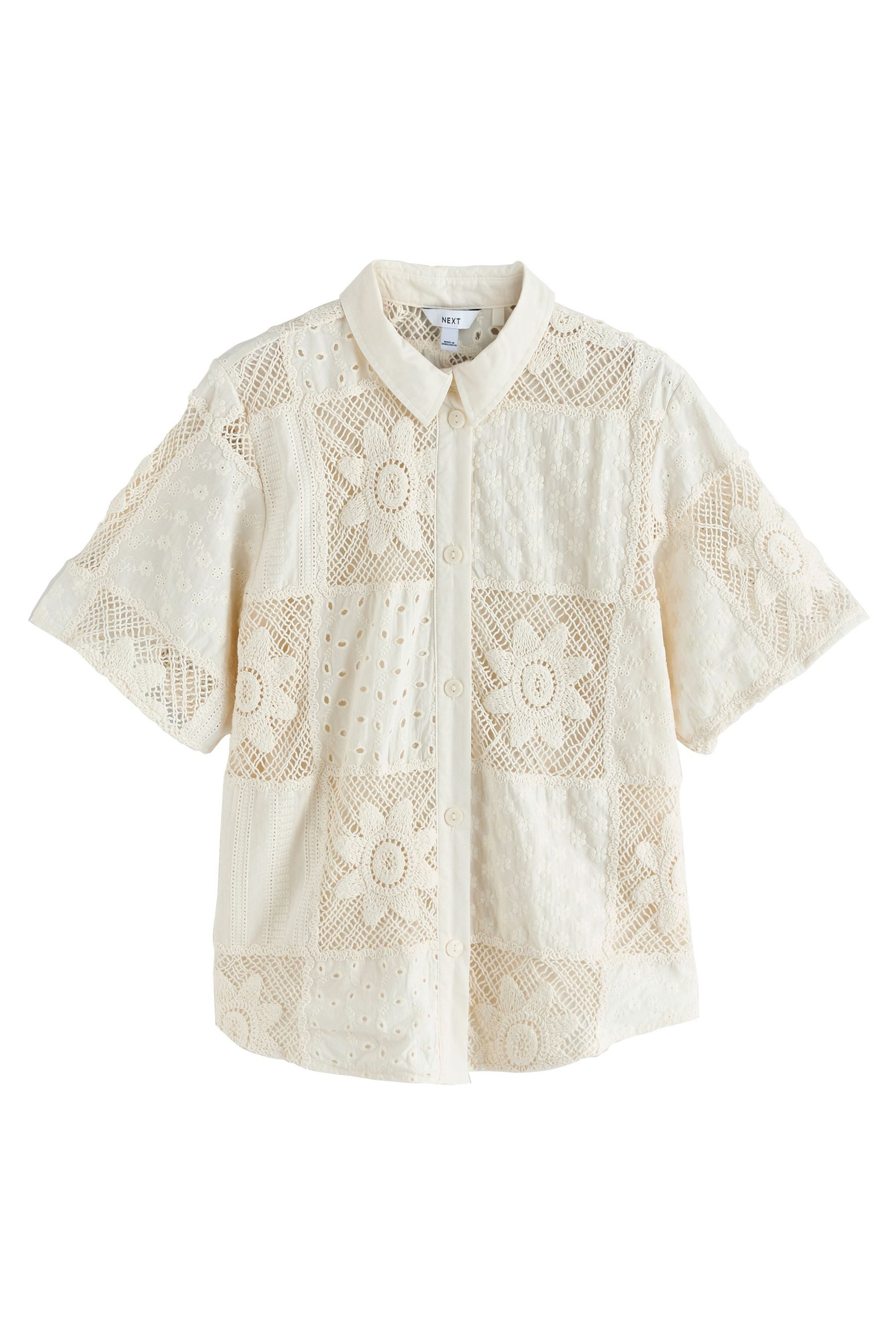 Strandshirt Gehäkelte Bluse