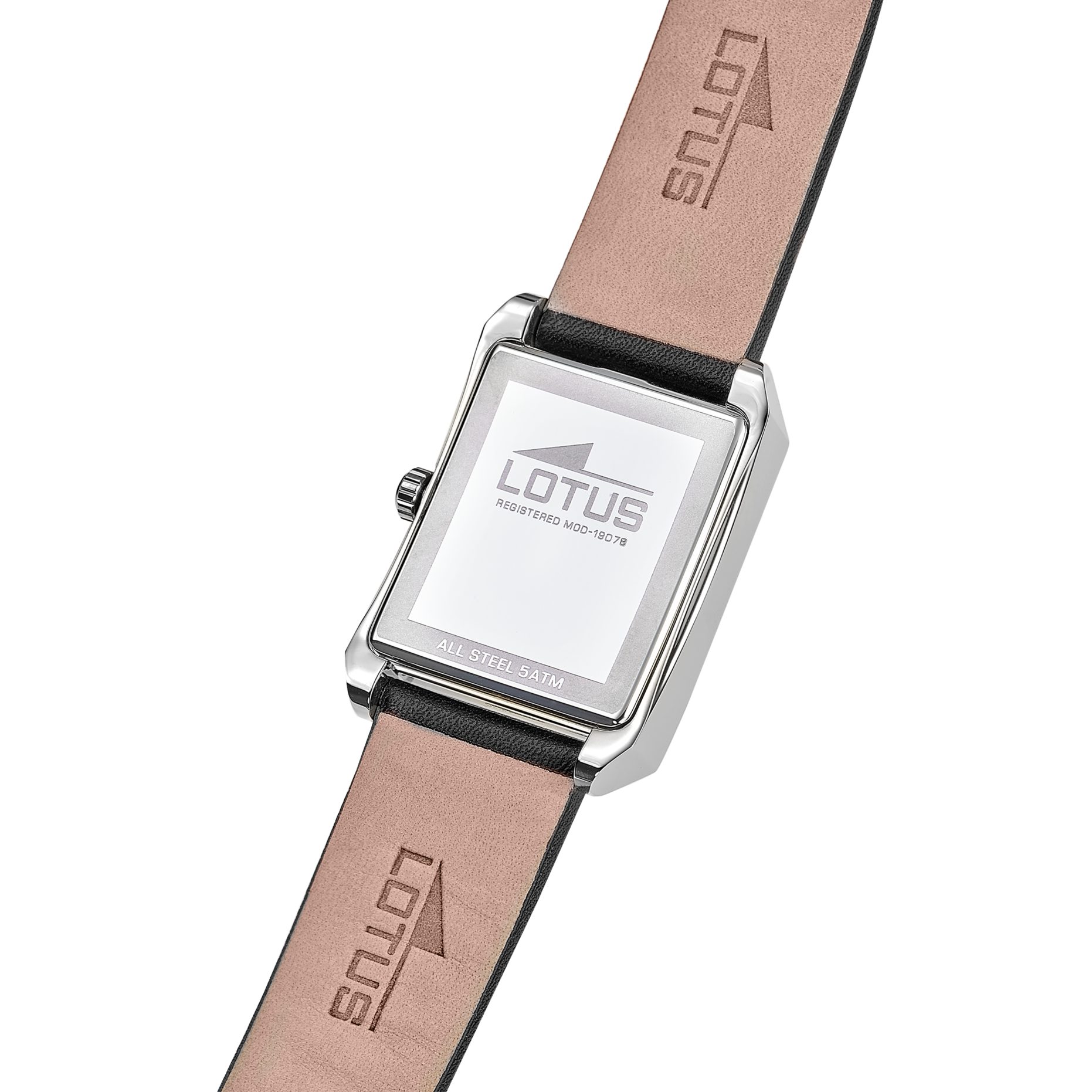 Lotus Quarzuhr Square Series 19078_1, Armbanduhr, Damenuhr, Herrenuhr, Lederarmband, analog