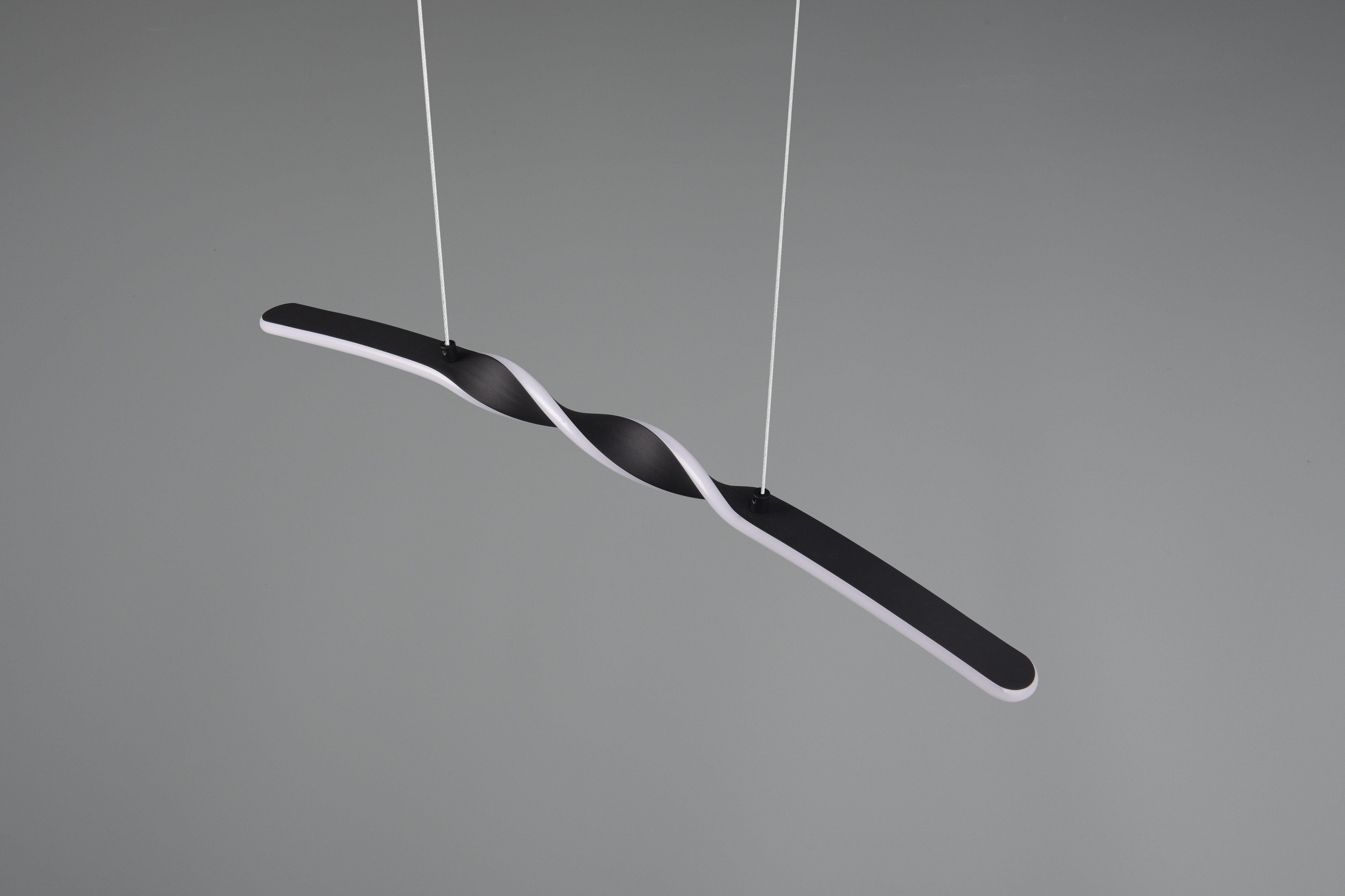 Reality Leuchten LED Pendelleuchte GINKO, Hängeleuchte LED 18W 1980 Lumen 3000K warmweiß, LED fest integriert, Warmweiß, Hängelampe Esszimmer, höhenverstellbar  – Bild 4 von 5