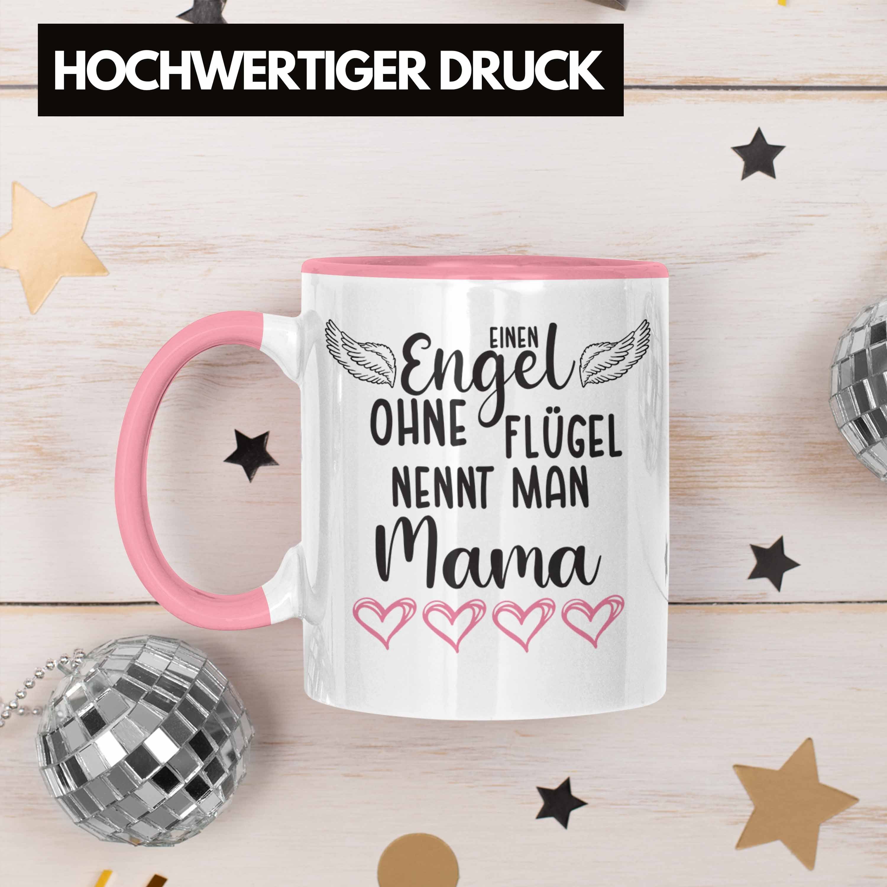 Trendation Tasse Beste Muttertagsgeschenk Geschenk Spruch Man Engel Mama Tasse Flügel Nennt Liebevoll - Trendation Ohne Muttertag Rosa Mutter