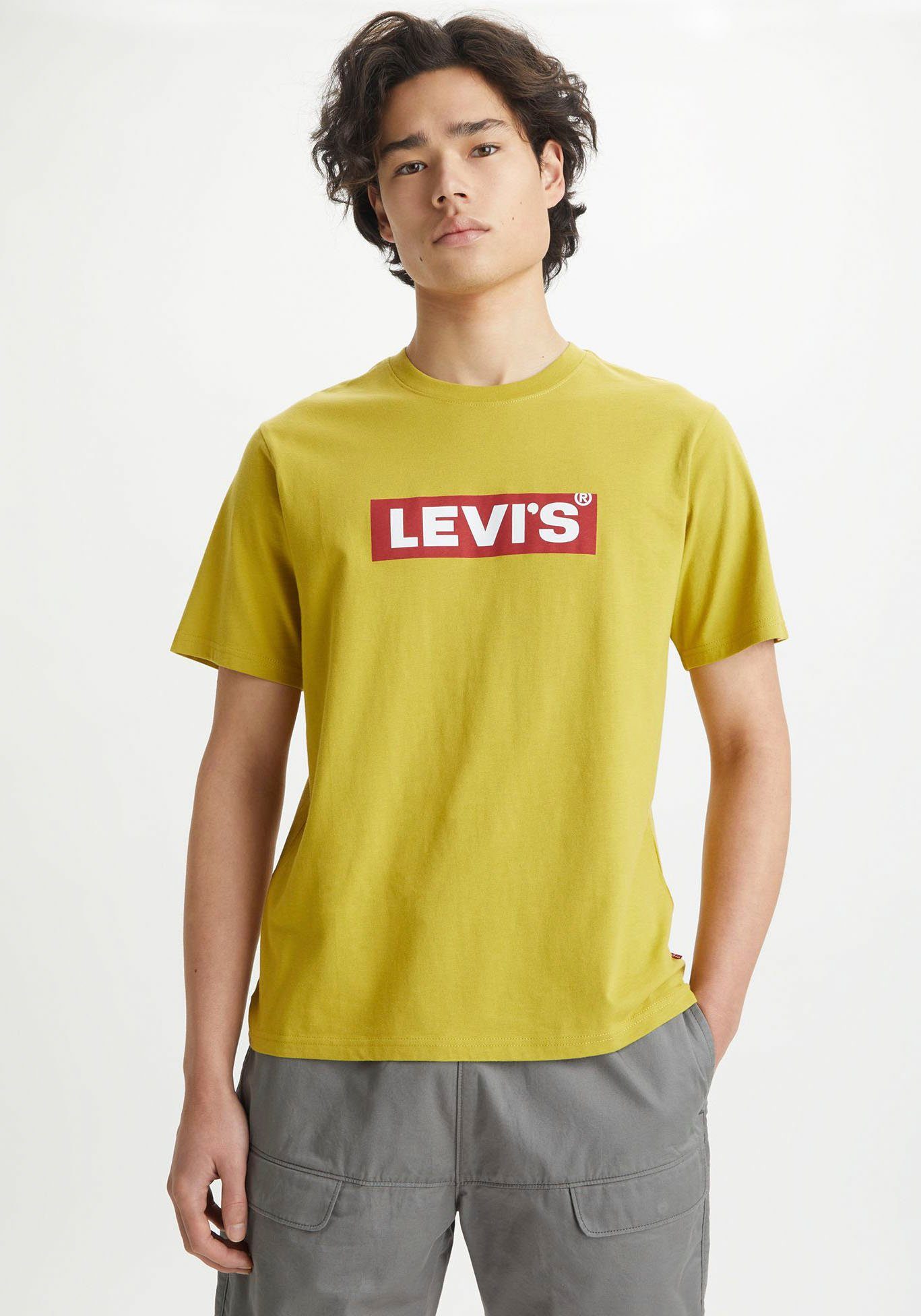 OLIVE Logoprint FIT Levi's® vorn TEE Rundhalsshirt mit GOLDEN RELAXED