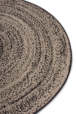 Teppich Swirl, HANSE Home, rund, Höhe: 3 mm, In-& Outdoor, Wetterfest, Balkon, Garten, Wohnzimmer, Wasserfest