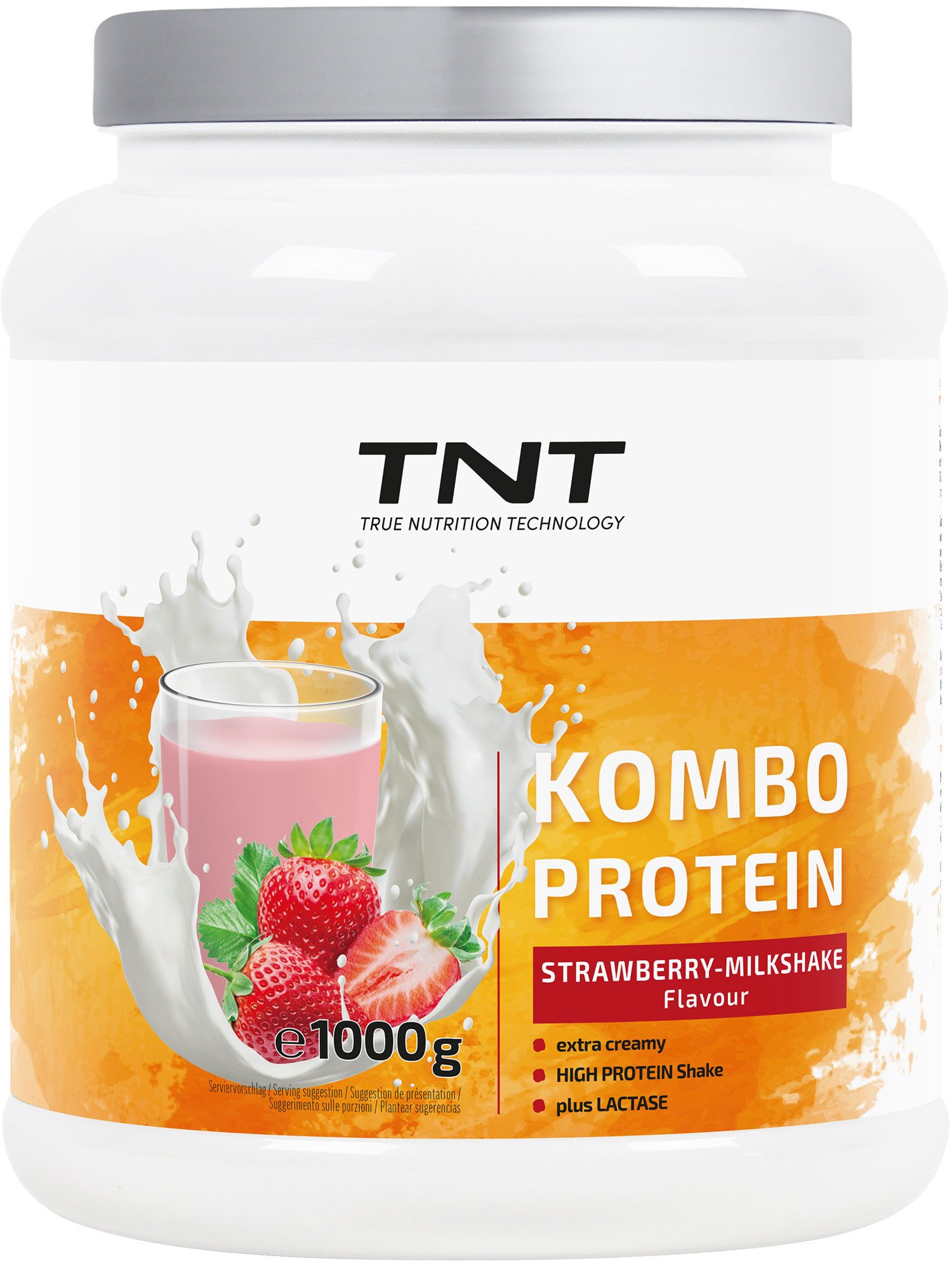 TNT (True Nutrition Technology) Kombo Protein - Extra cremige Konsistenz - mit Flohsamenschalenpulver Pulver
