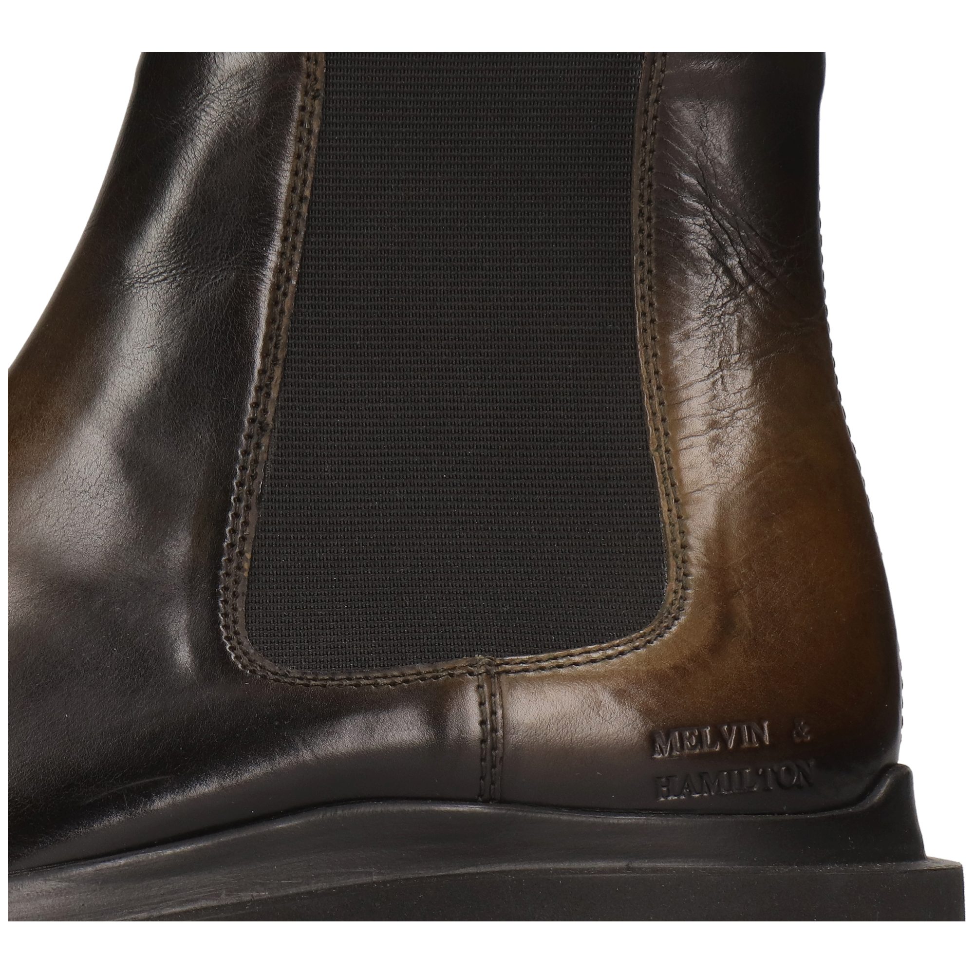 Melvin & Hamilton Ron 5 Leder-Chelsea Boots für Herren Stiefelette Flache Absätze, Echtes Leder, Vegetabile Gerbung