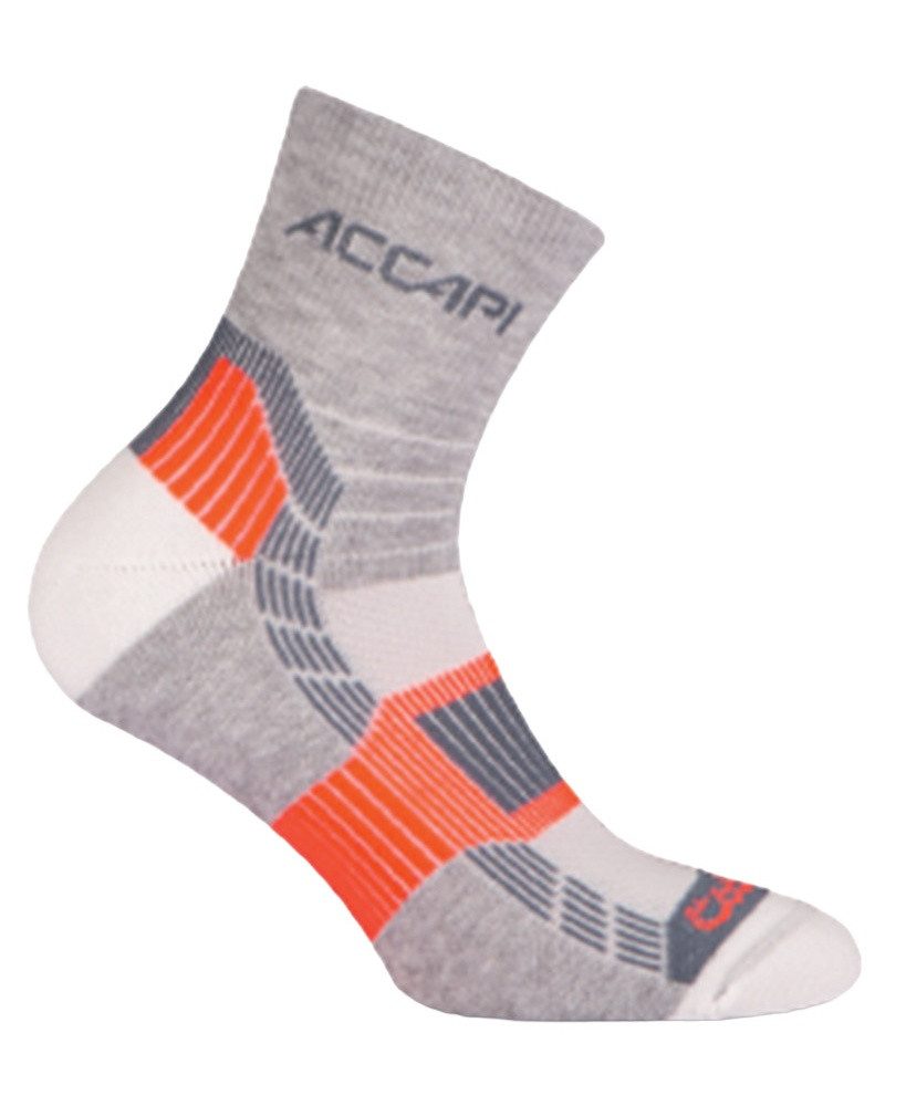 Accapi Laufsocken Quarter Running grau/weiss - 1 Paar