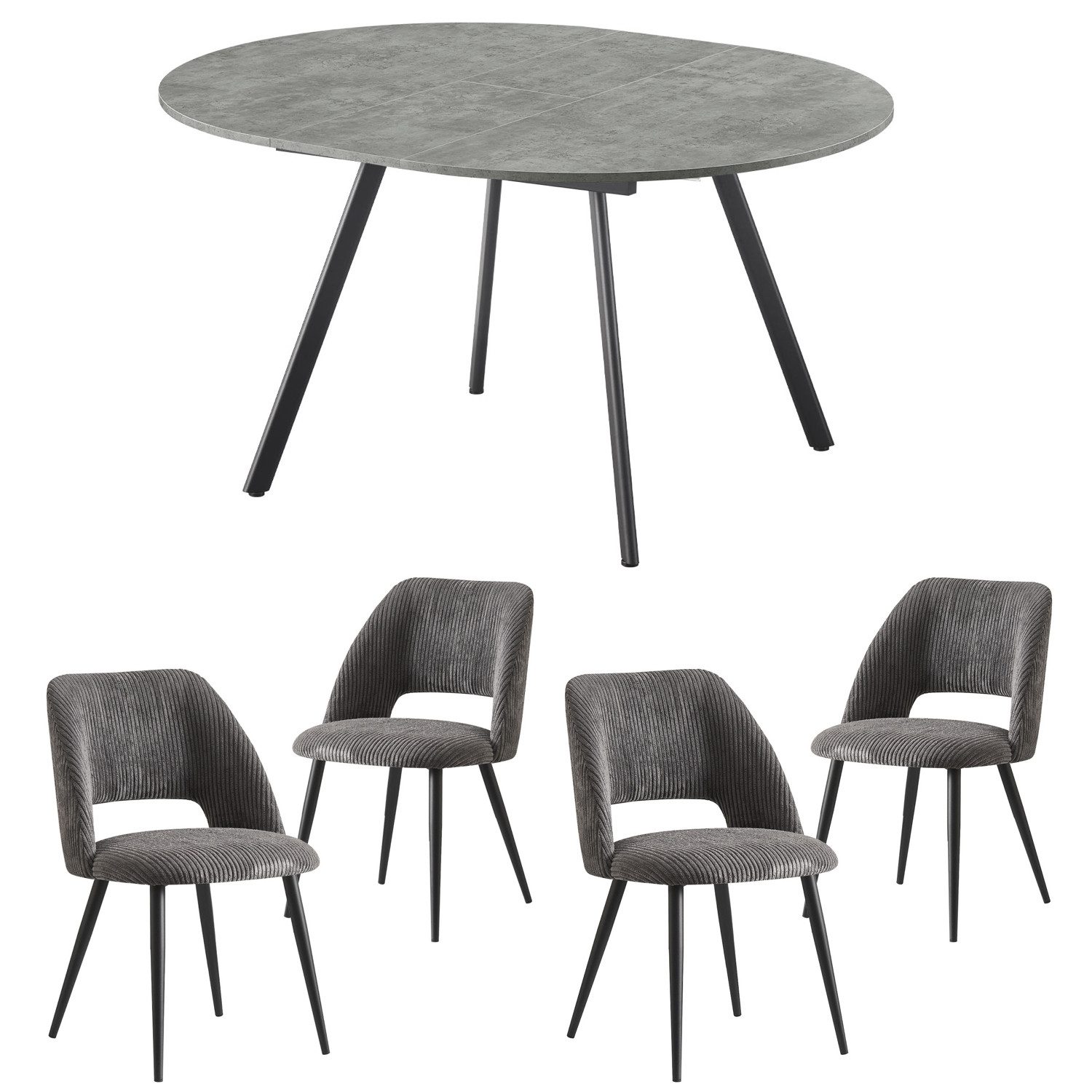 B&D home Essgruppe EDDA, (5-teilig), Rund günstig online kaufen