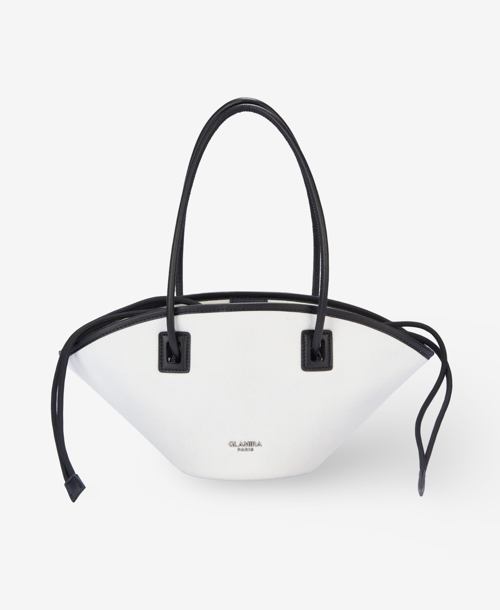GLAMIRA Schultertasche Cleopatra's Charm Weiße Schultertasche (1-tlg), mit geräumigem Hauptfach