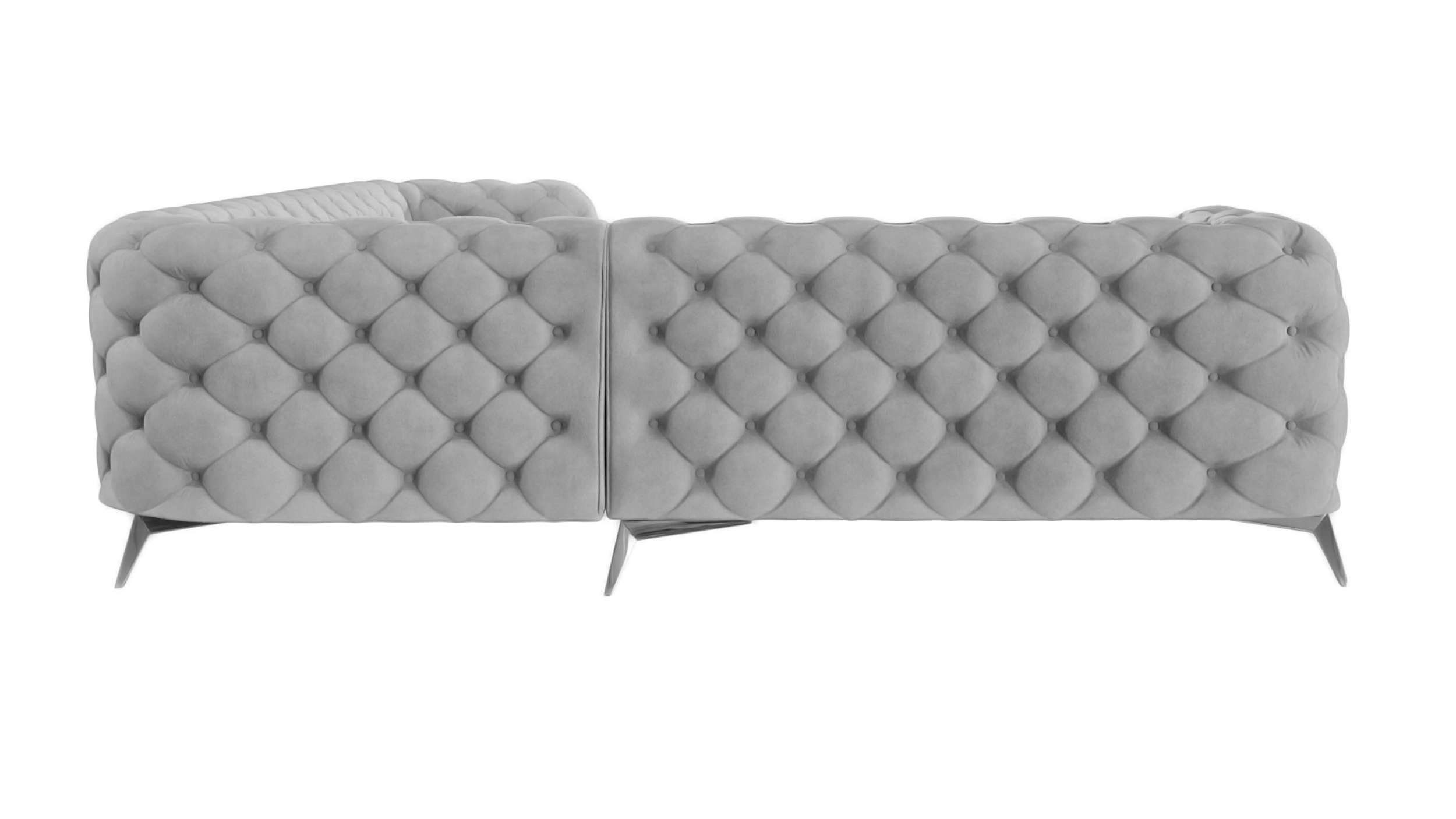 Ecksofa Stylefy Metall, oder Wellenfederung, im L-Form, stellbar, Design Modern frei rechts mit mane links Raum Hawana, bestellbar, Eckcouch,