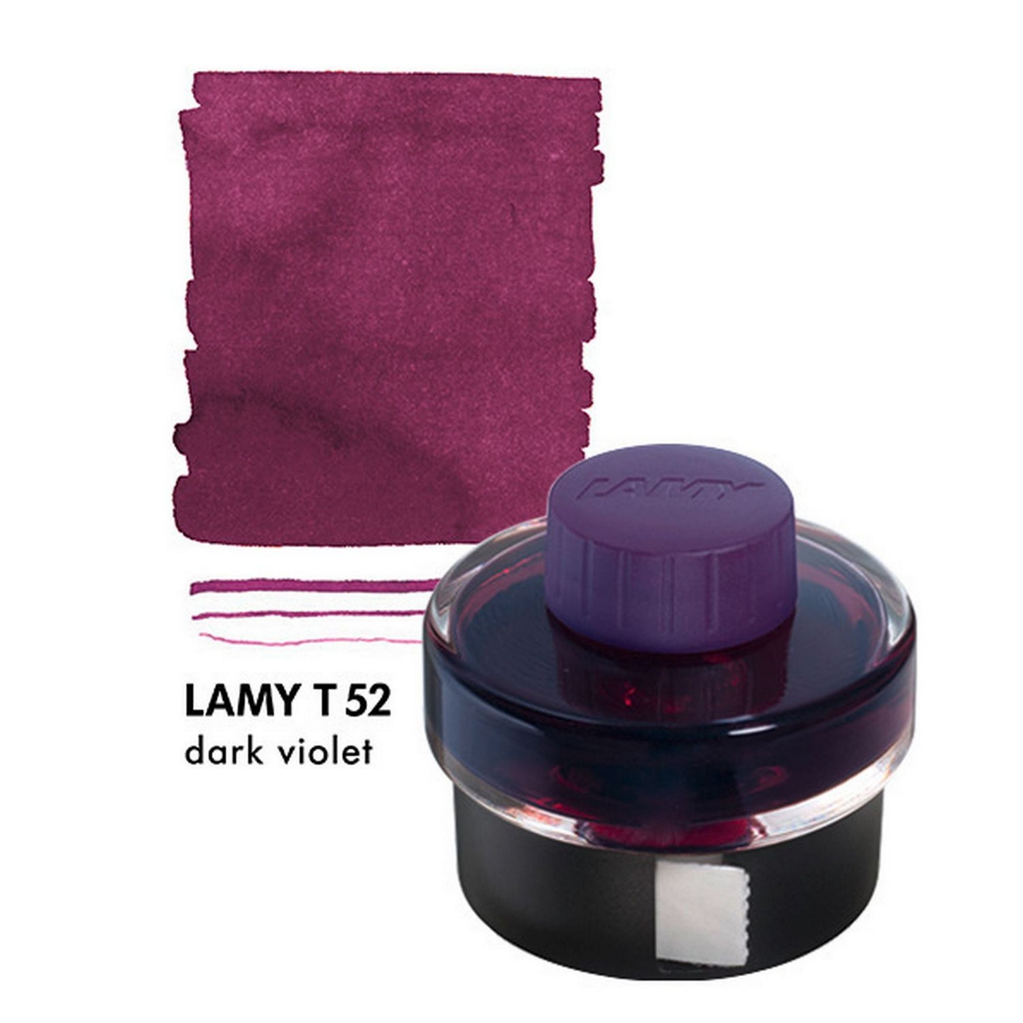 LAMY LAMY T52 Tinte dark lilac lila 50ml Tintenglas mit Tintensammelbecken Tintenglas