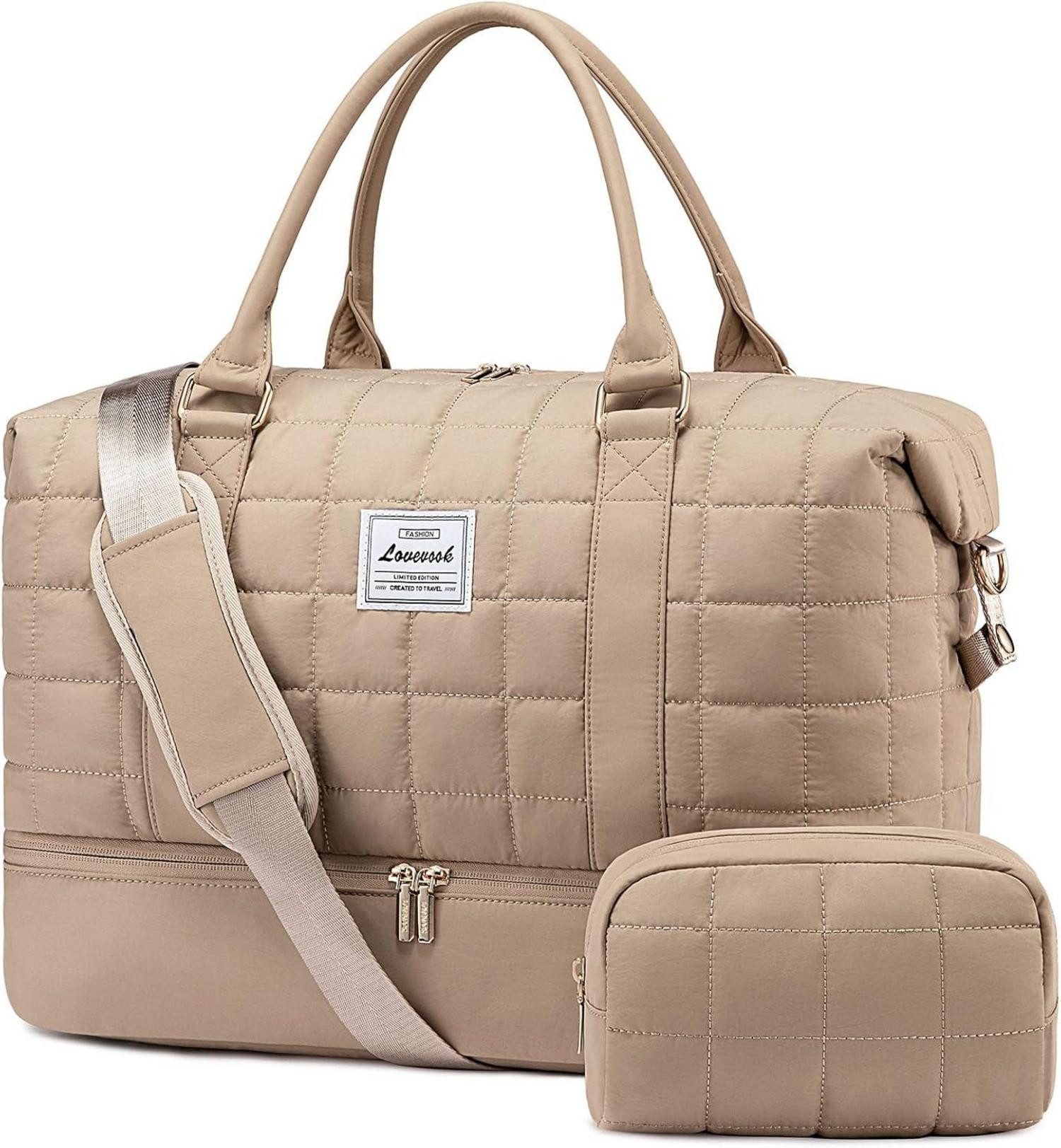 Reisetasche Große Leichte Reisetasche Damen Weekender Handgepäck Tasche mit