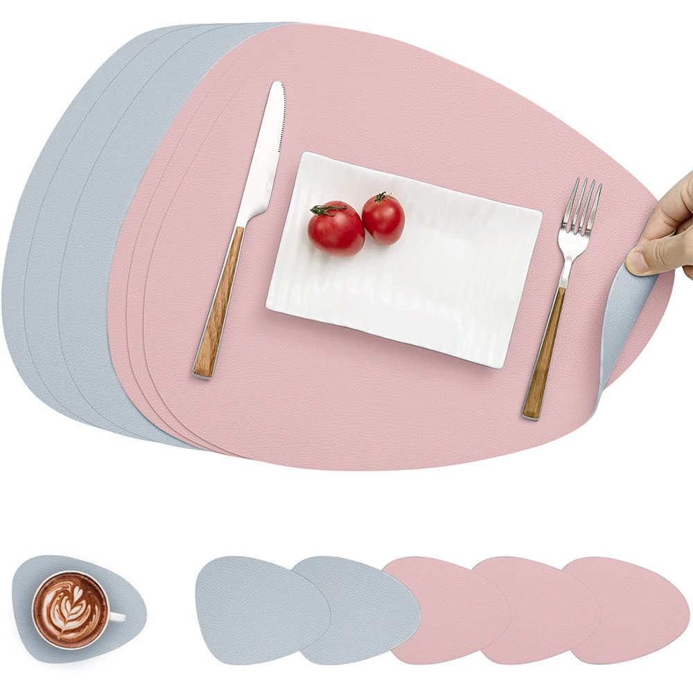 Coonoor Platzset Tischset, Kunstleder, abwischbar, (6-St), günstig online kaufen