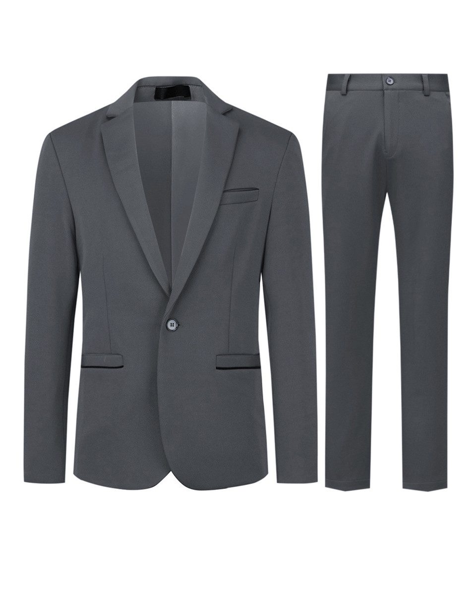 Allthemen Anzug (2 tlg) Slim Fit Hochzeitsanzug mit elastischer Faser günstig online kaufen