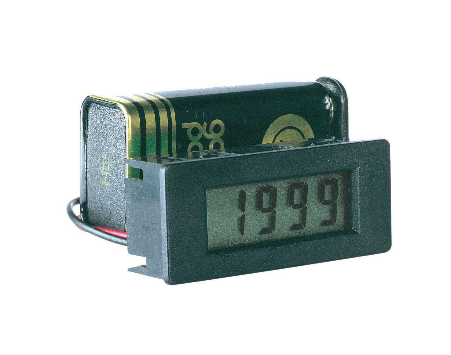 mm LCD PeakTech LDP-335: 8 Ziffernhöhe Voltmeter-Einbaumodul Spannungsprüfer PeakTech ~