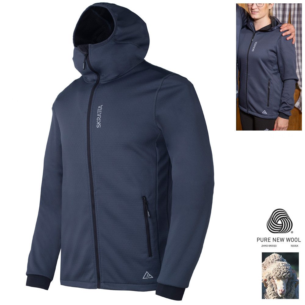 Hardshelljacke Skratta - wasserabweisende Damen Merino Stretch-Softshell Jacke Arvid