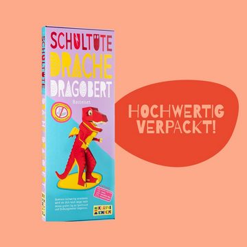 Der kleine Knick Schultüte Schultüte zum selber basteln, Drache & Dino Schulrex, steht von selbst