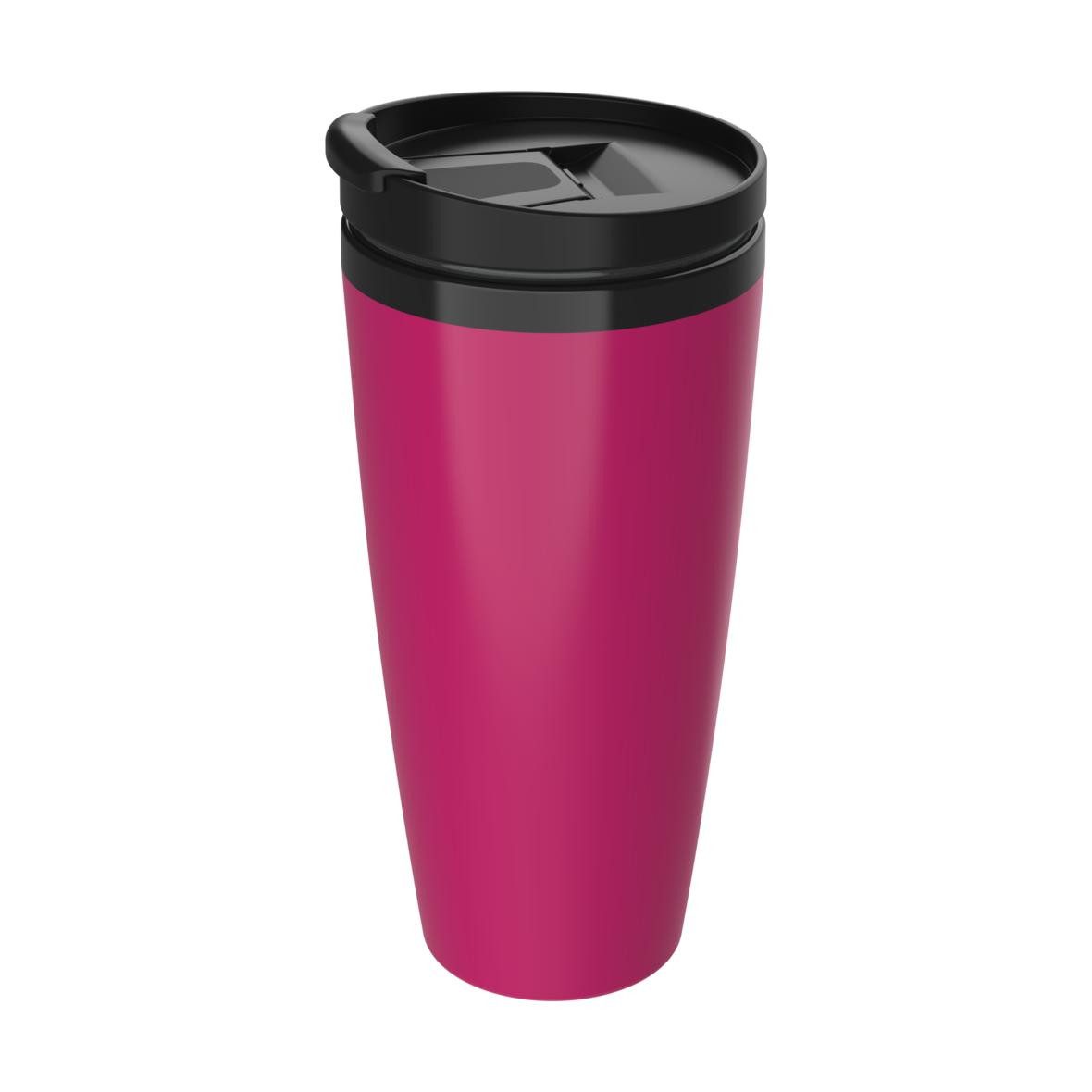 elasto Thermobecher 350ml doppelt isolierter Kaffeebecher To Go inklusive Deckel, Made in Germany, BPA-frei, 100% recyclebar, Heißgetränke, Teebecher