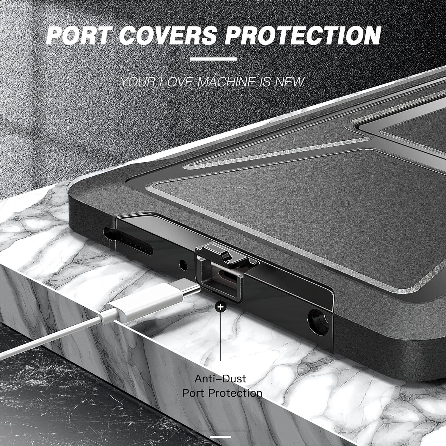 ZtotopCases Tablet-Hülle Schutzhülle Galaxy Tab A7 Lite 8,7 Zoll 2021 Displayschutz Ständer 8,7 Zoll (Samsung Galaxy Tab A7 Lite 2021), Stoßfeste Hülle Displays – Bild 3 von 5
