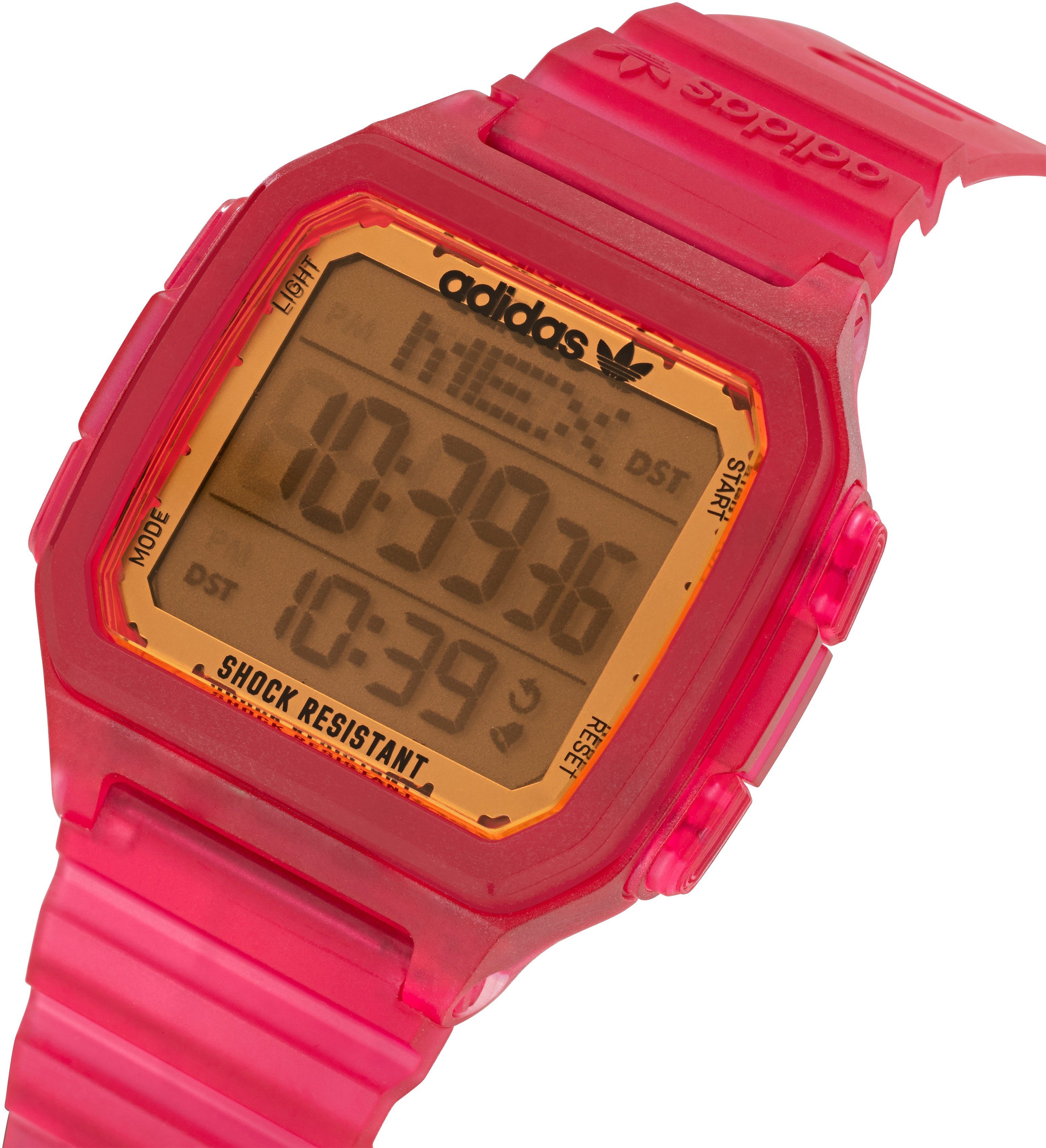 GMT, AOST220522I adidas Originals DIGITAL Digitaluhr Pink / Orange ONE