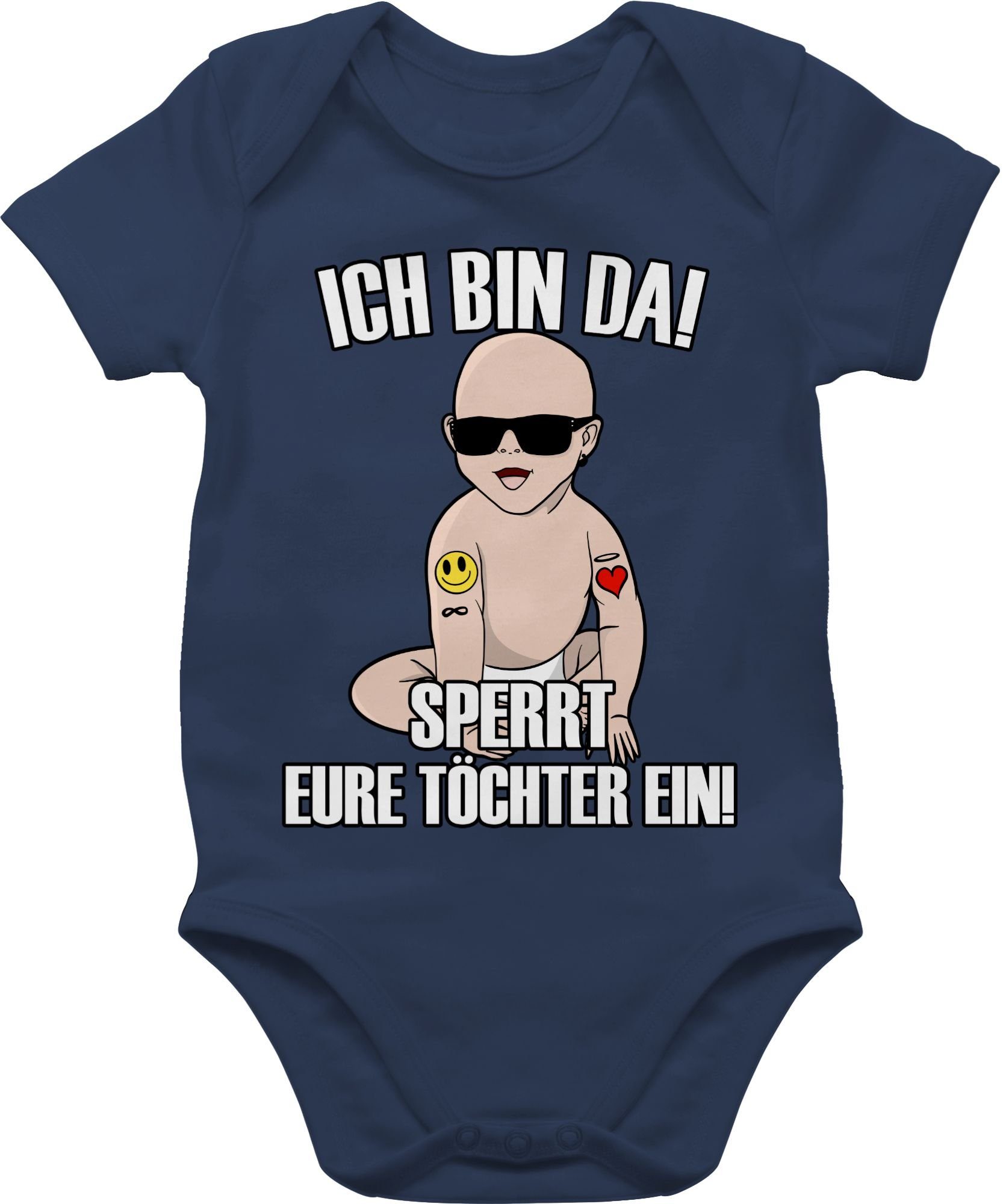 Shirtbody Ich bin da sperrt eure Töchter ein