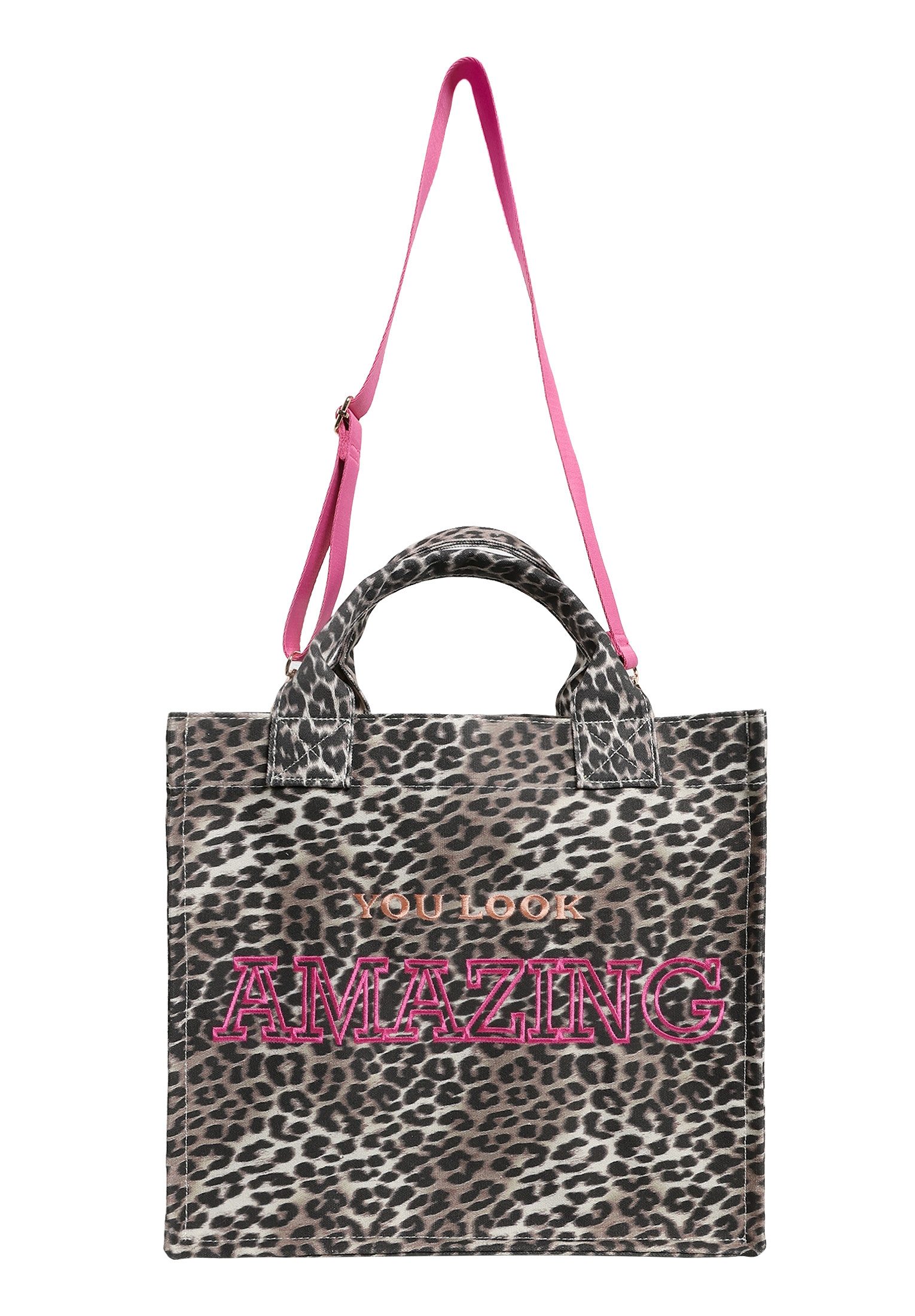 Cartoon Abendtasche Damen im Leo-Look